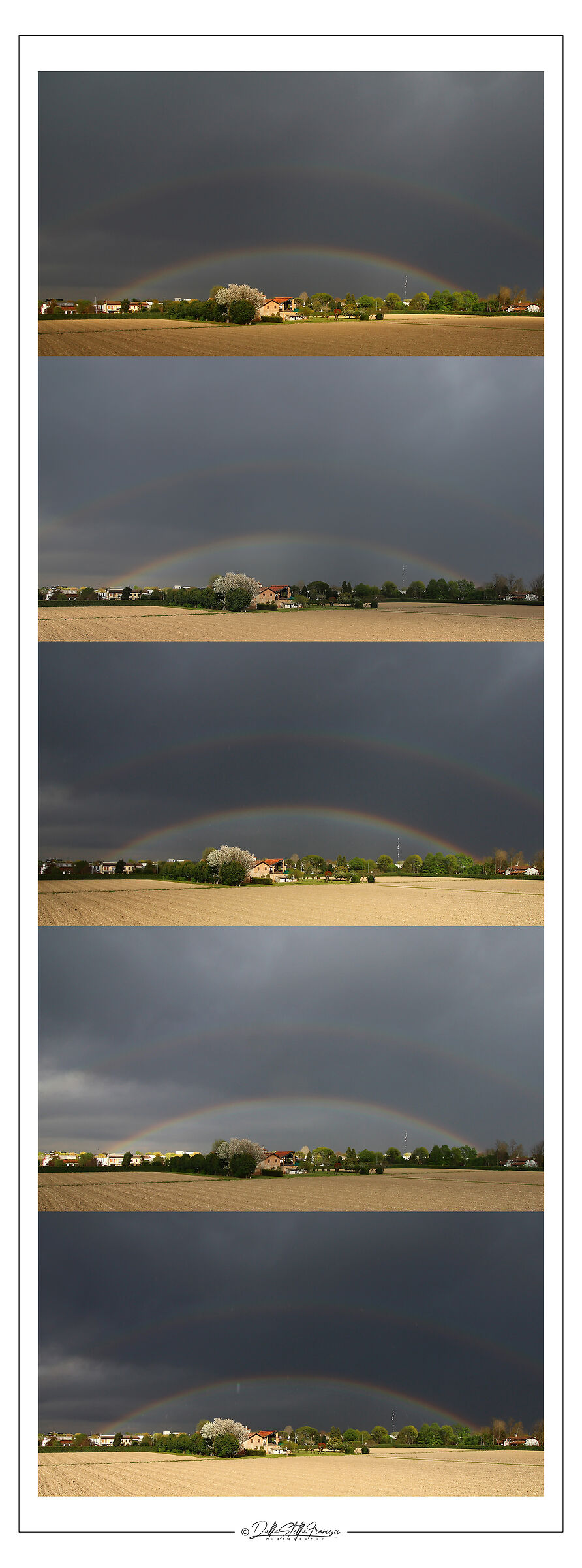 Three kinds of rainbow in one occasion