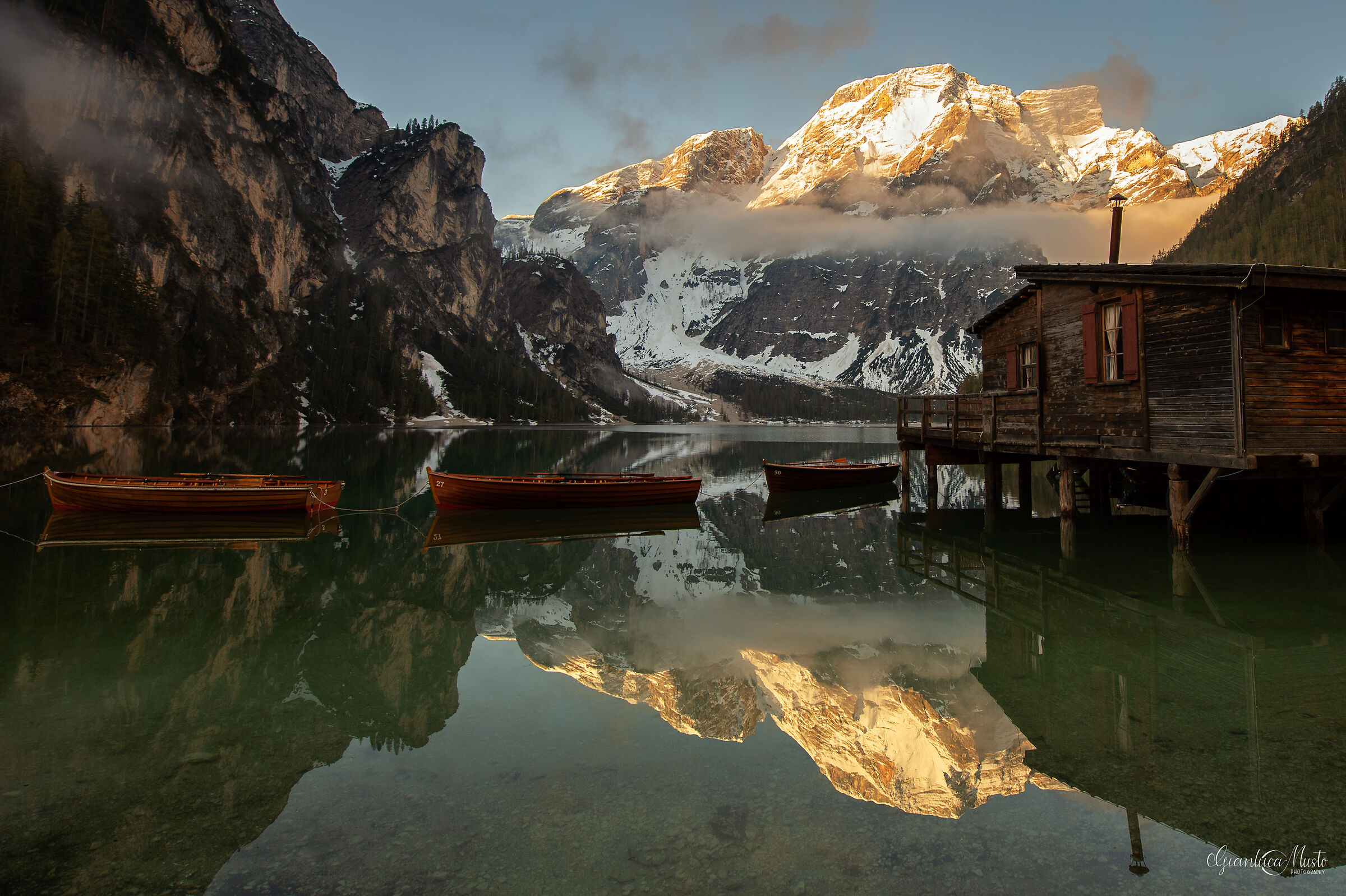 First lights in Braies