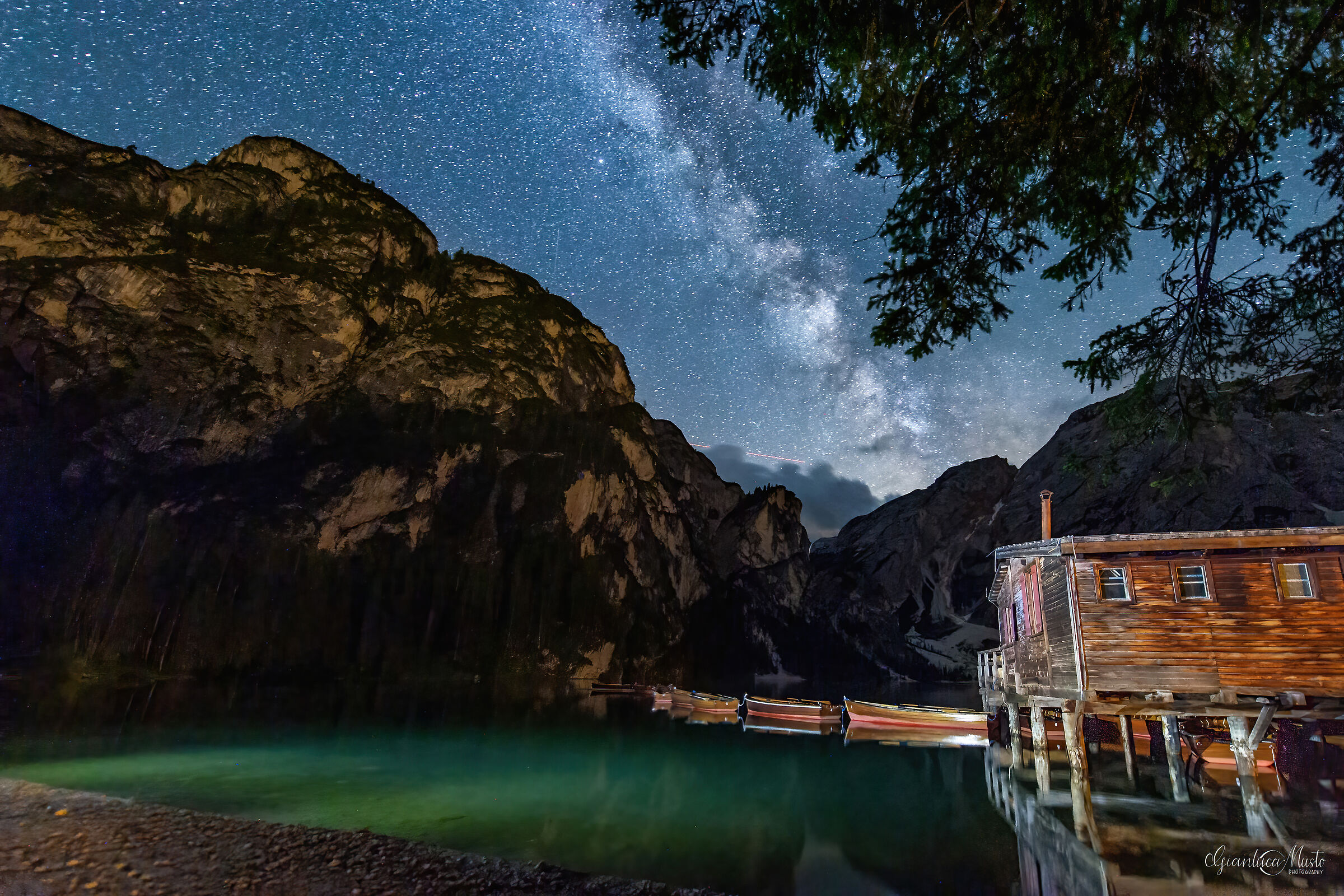 Milky Way lake view