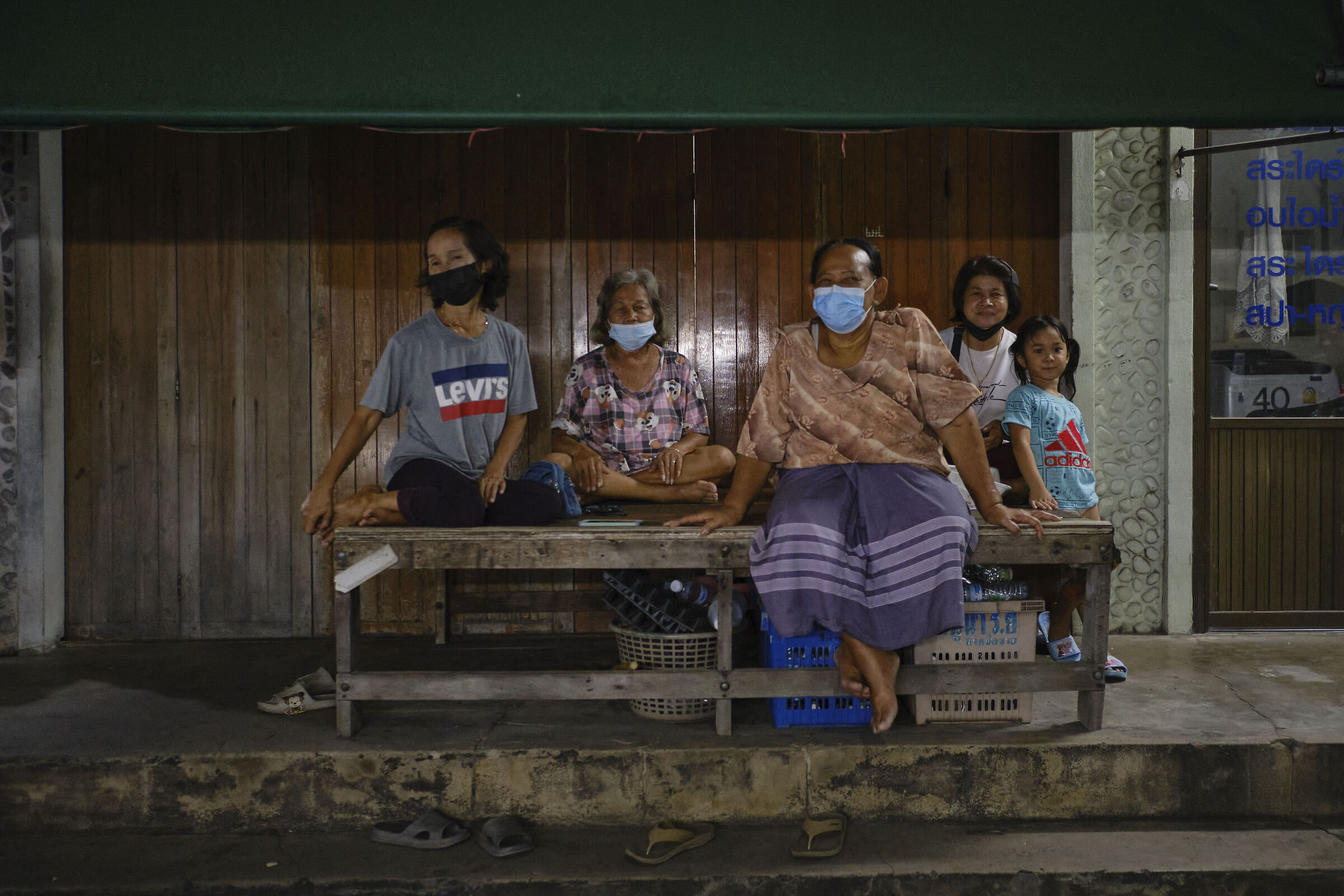 Saturday evening in the village