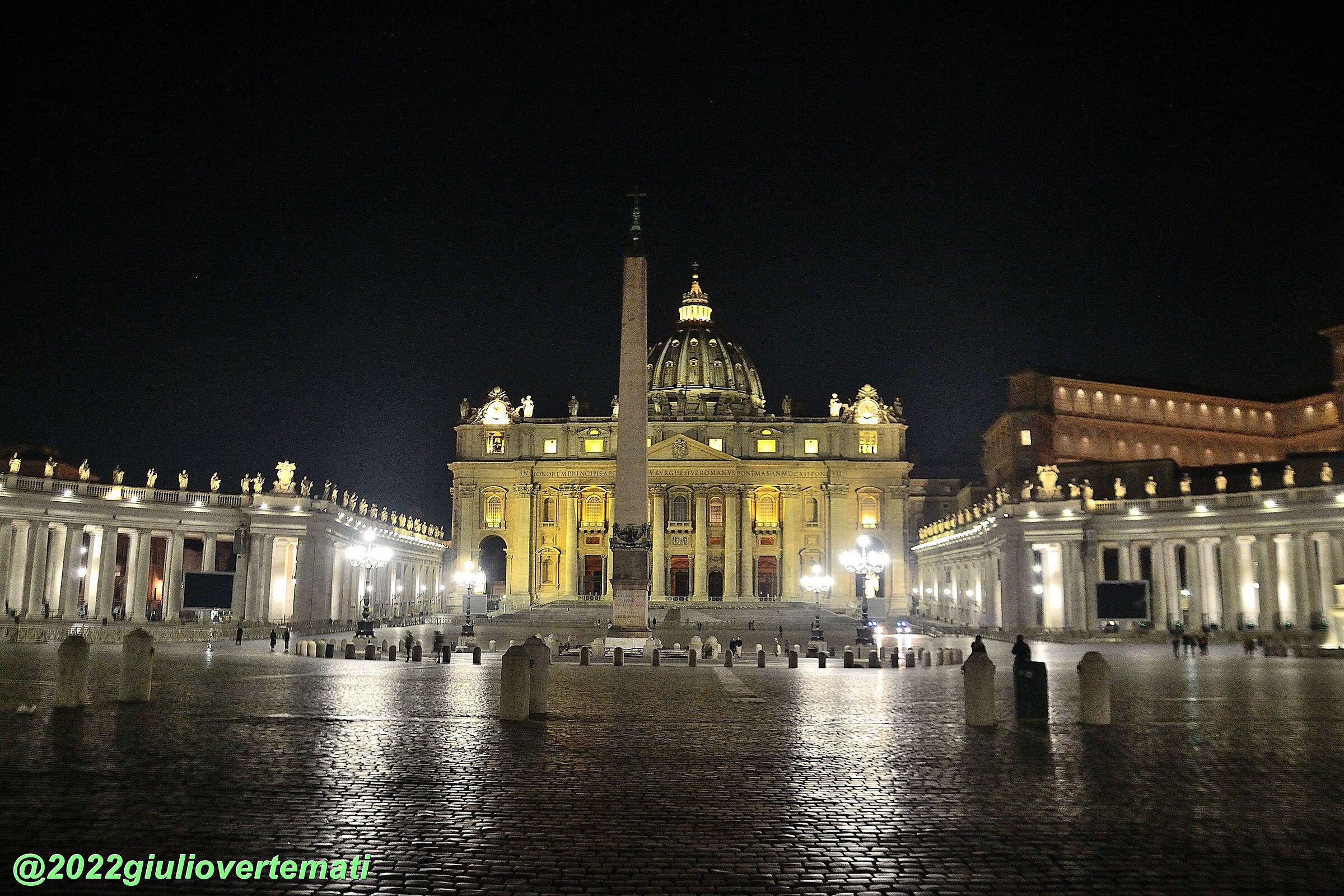St. Peter's Square night.