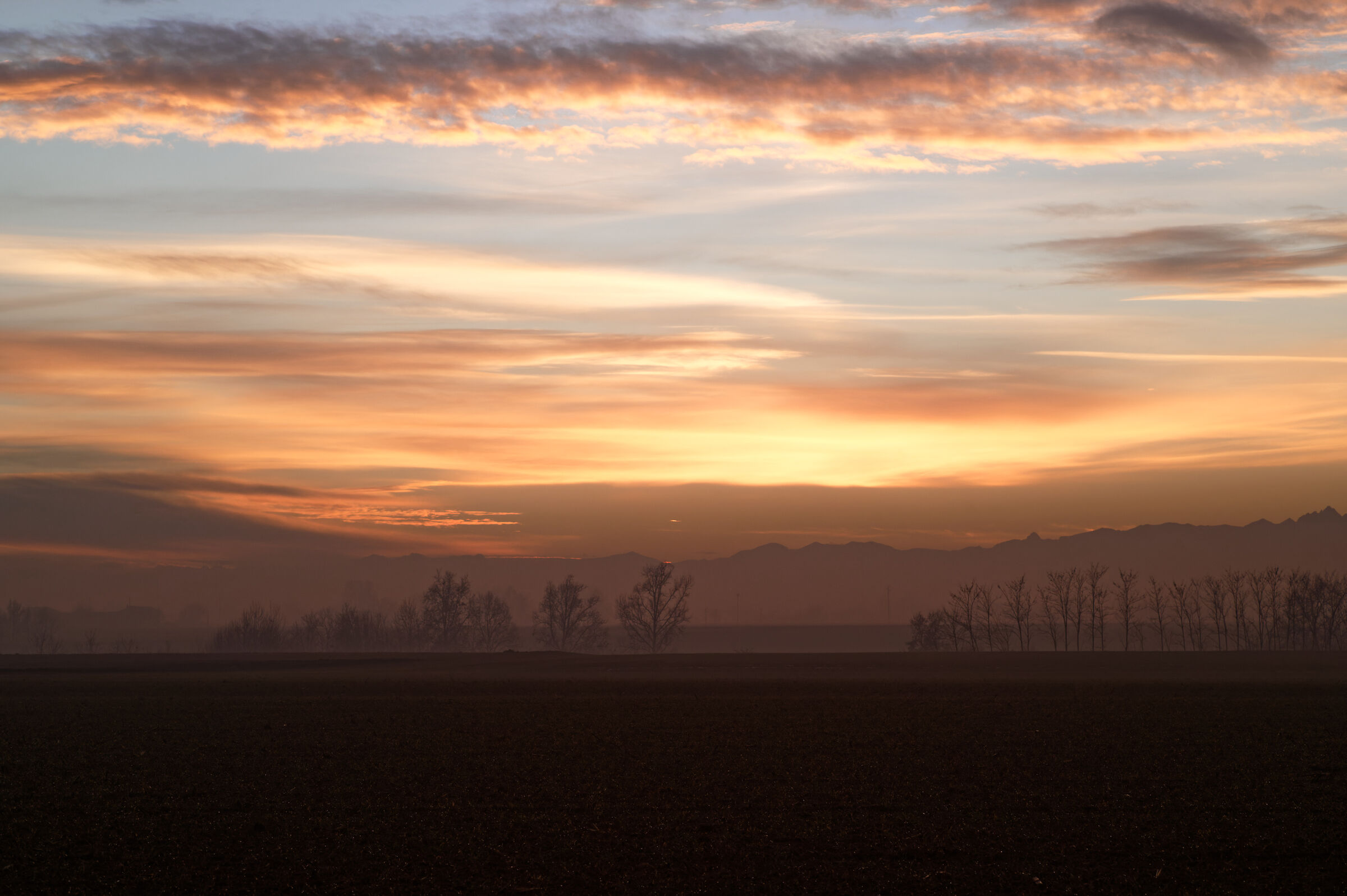 Winter sunset