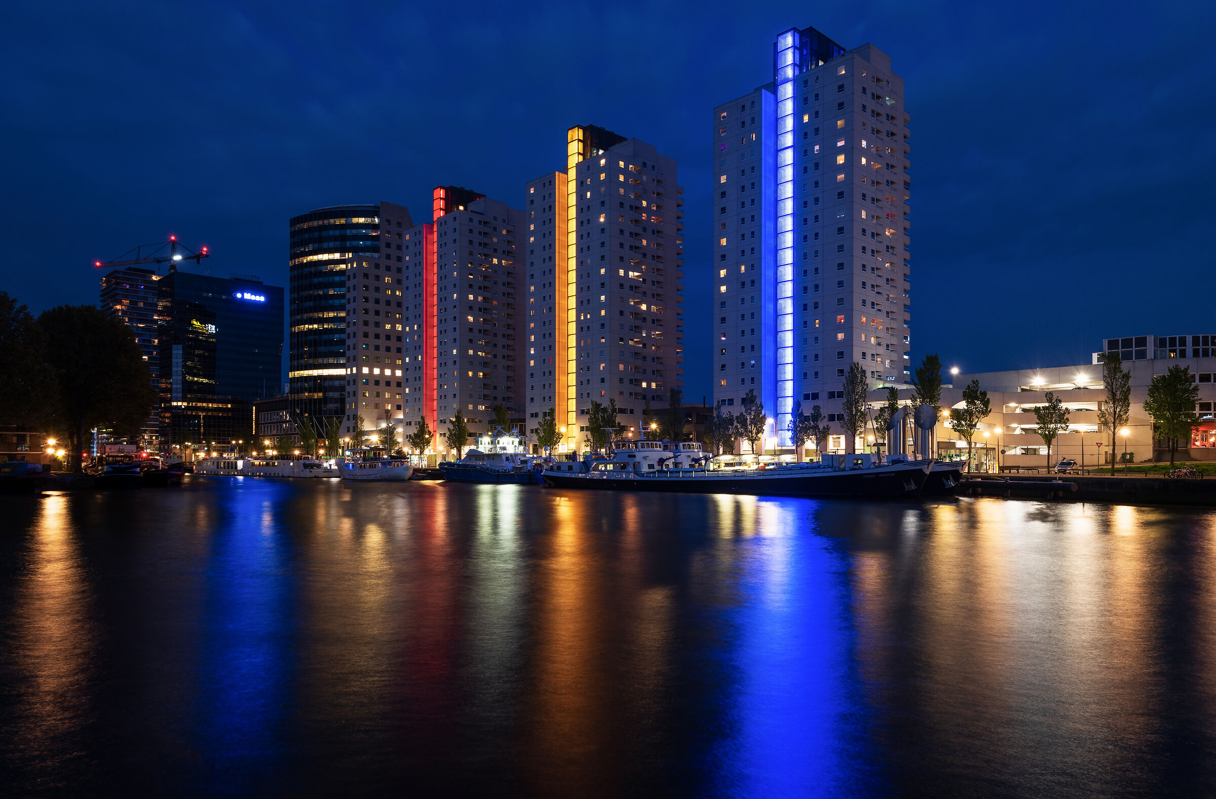 Rotterdam at blue hour