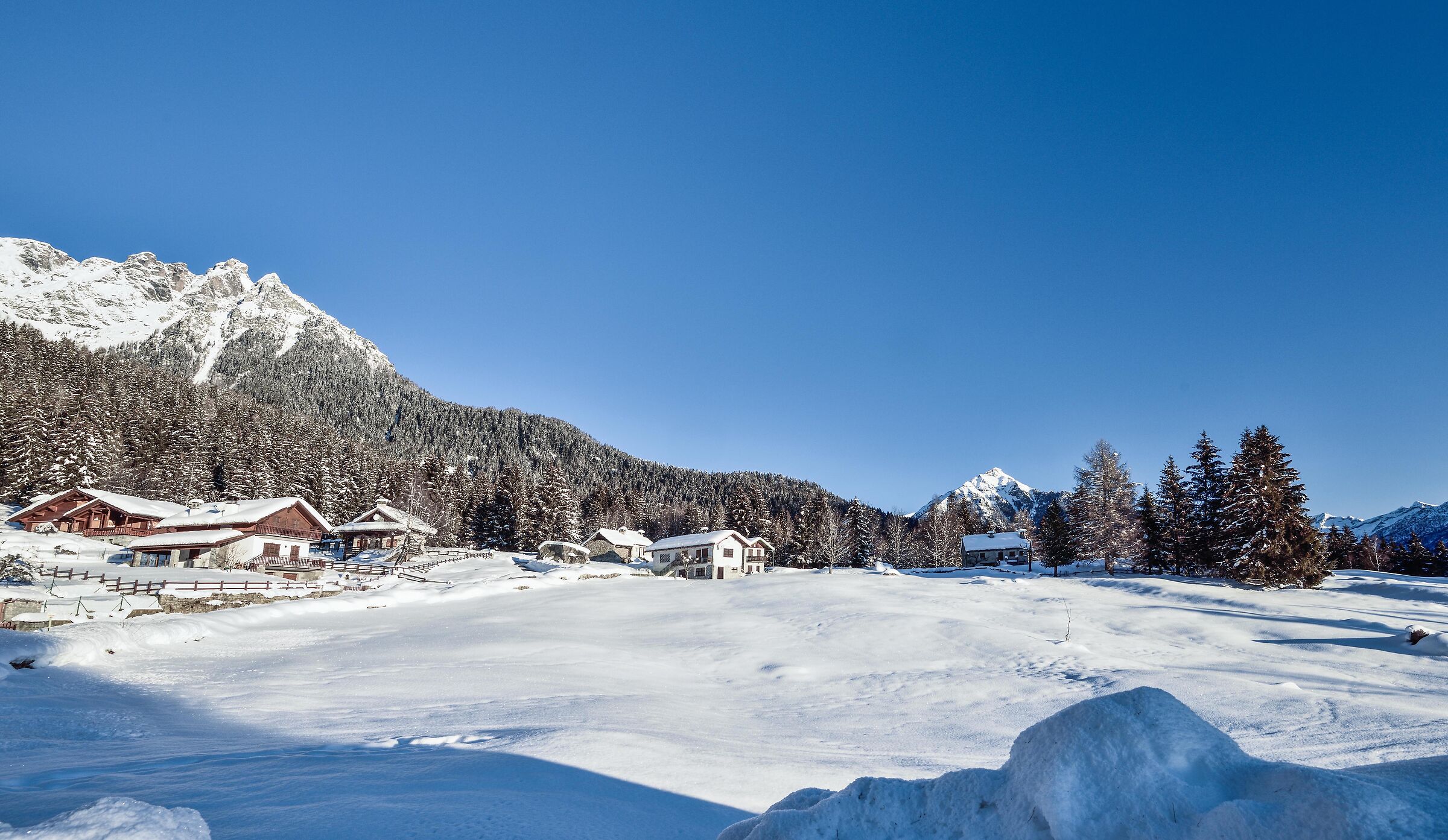 January 2021 snowshoeing Foppiano di Crodo