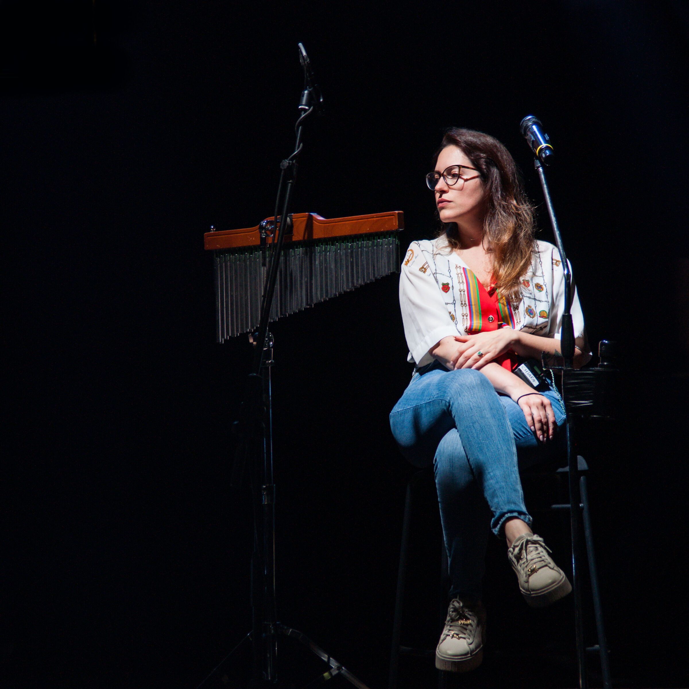 Chiara Canzian during the rehearsals of the concert