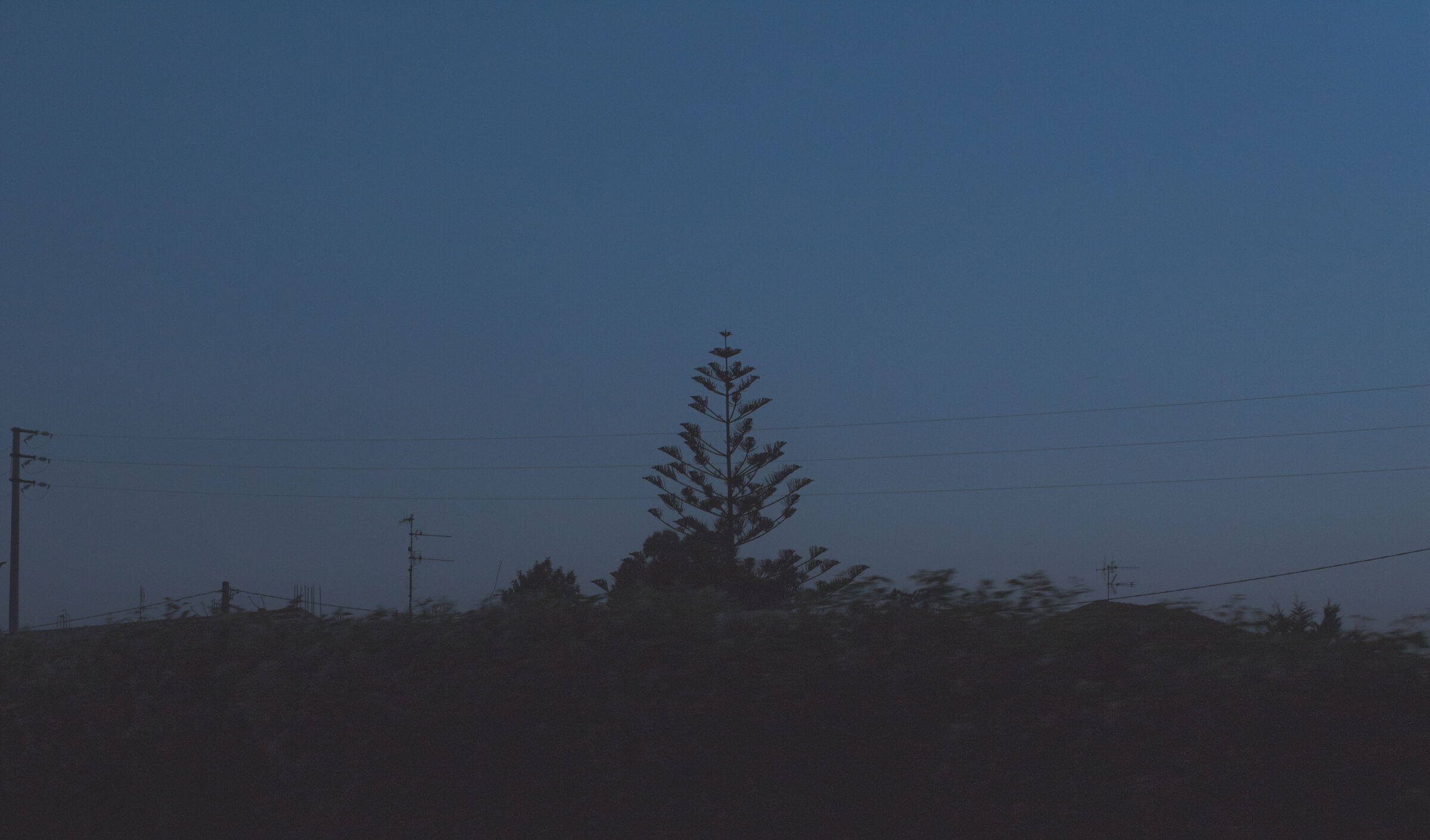 In the middle of the blue