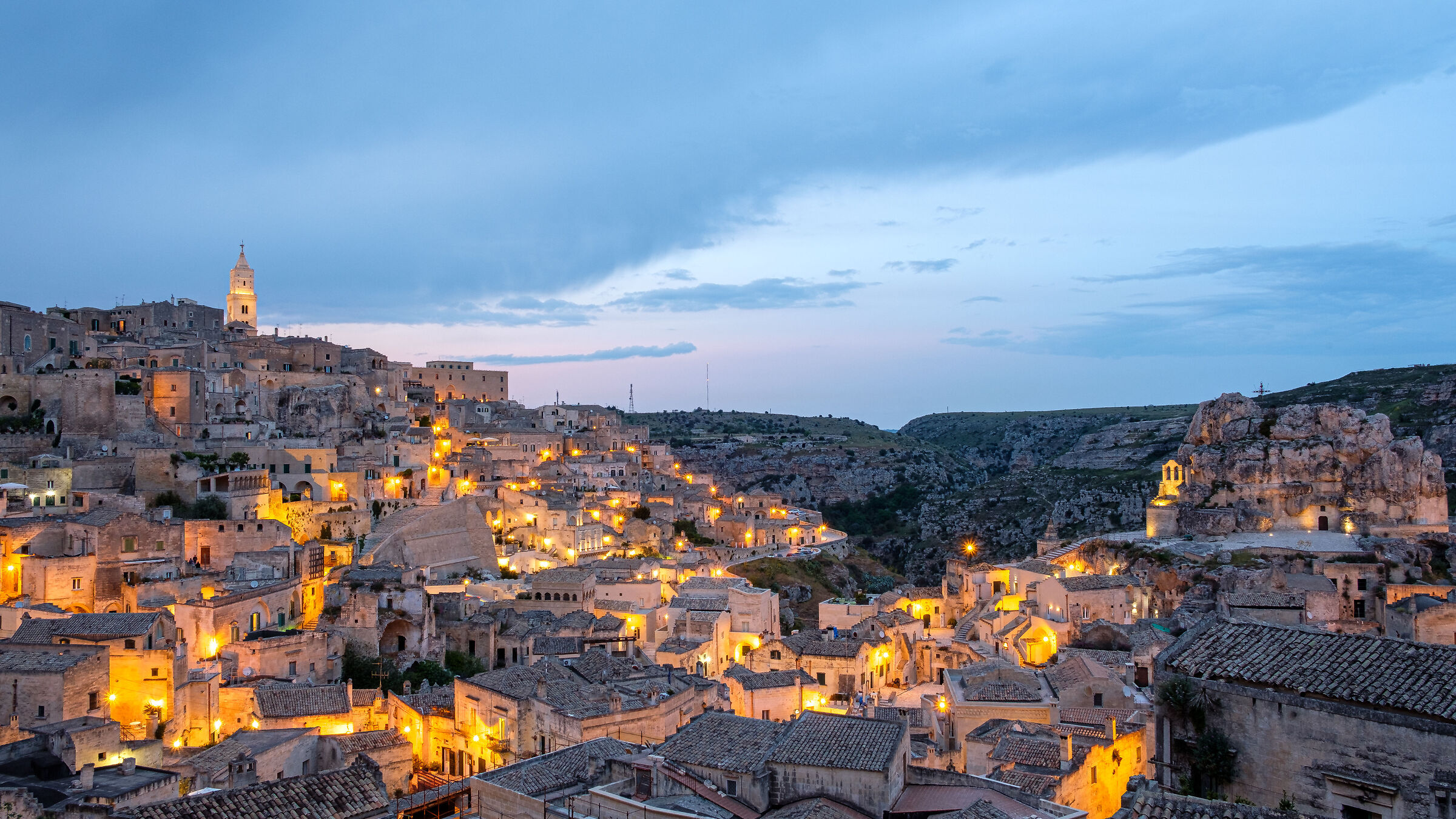 Matera at night, a pleasure for the eyes....