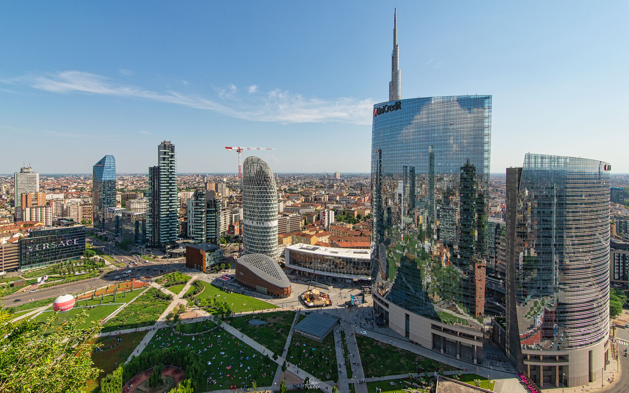 Dall'alto di Bosco Verticale