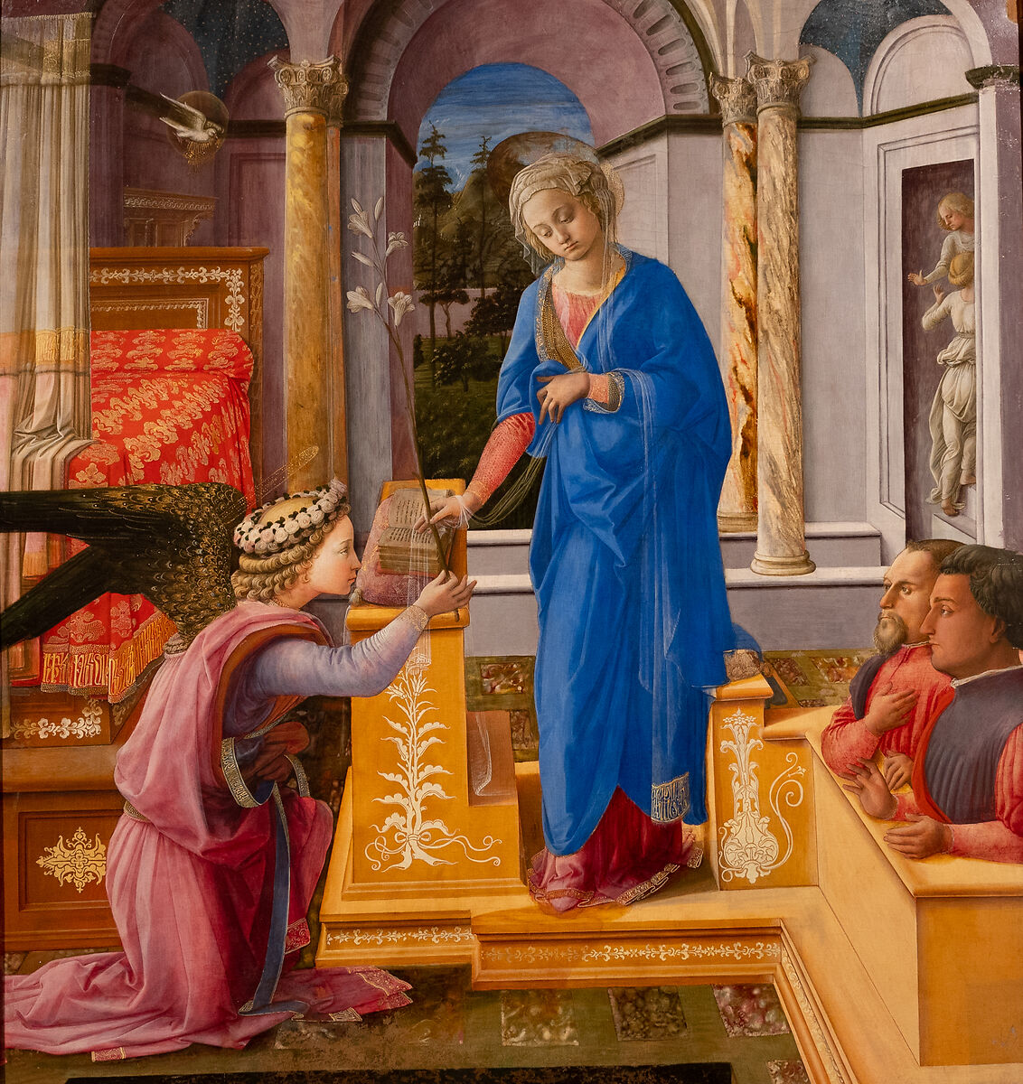 Annunciation with donors