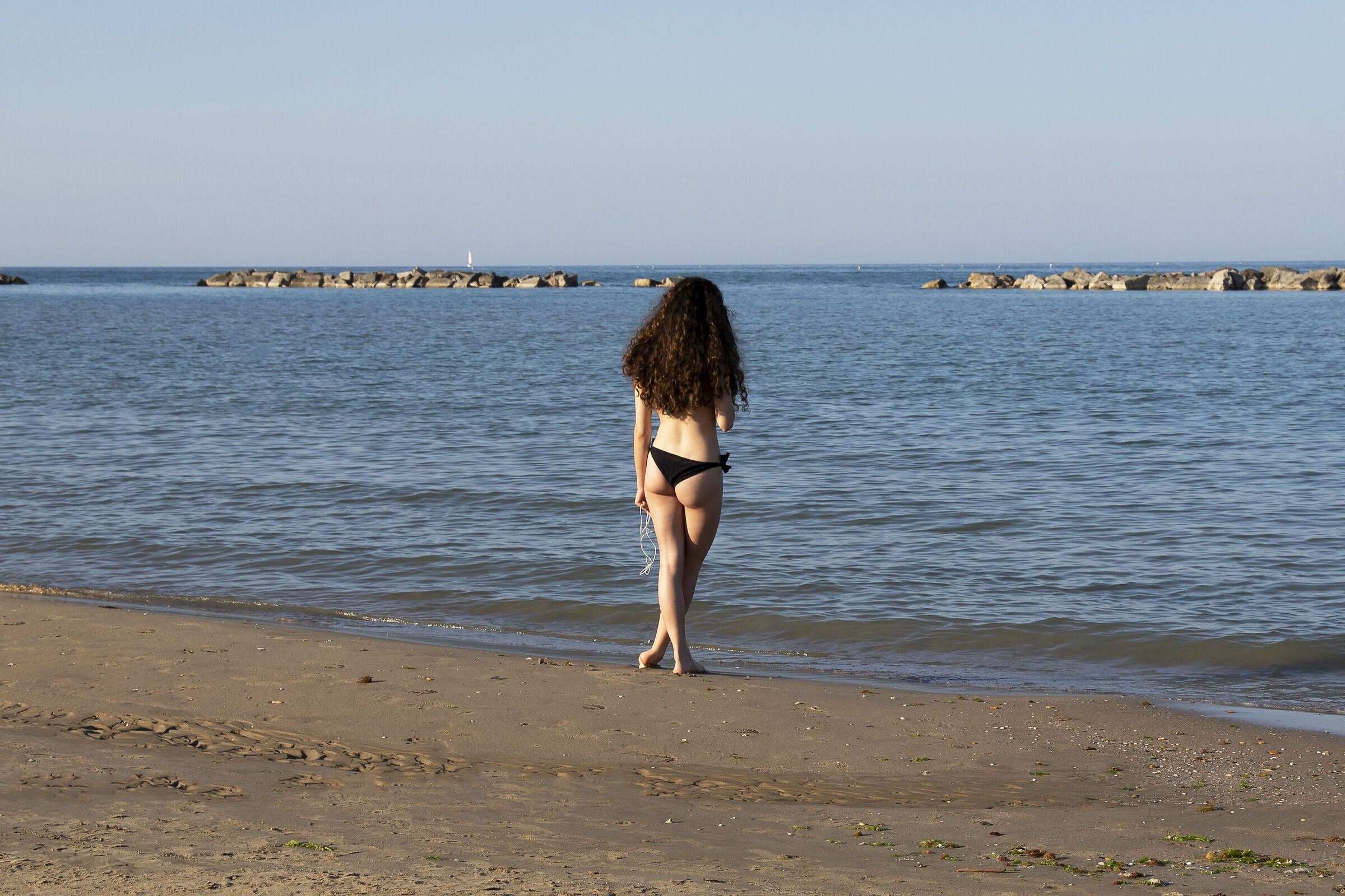 Fancy summer... Lonely bather...