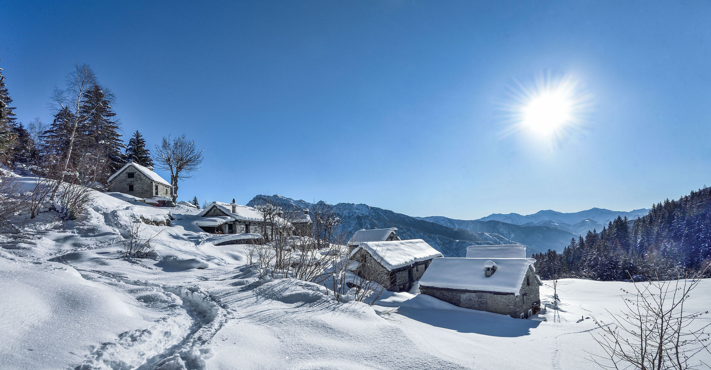 snowshoeing Foppiano di Crodo - Alpe Voma
