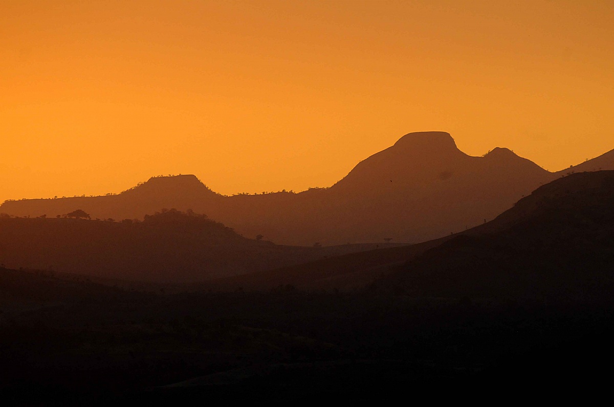 Sunset over the mountains of Ethiopia