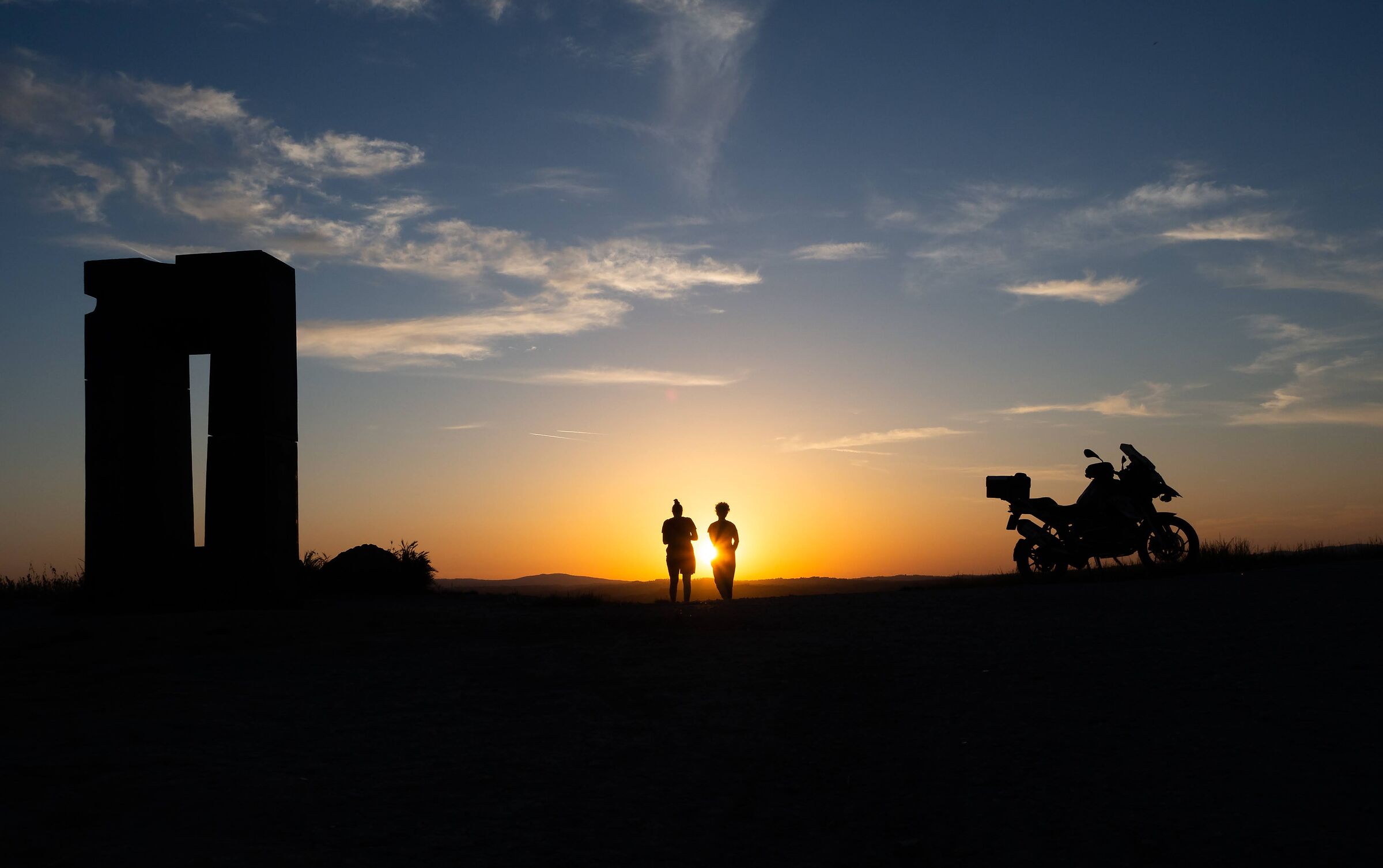 Tramonto sulle crete
