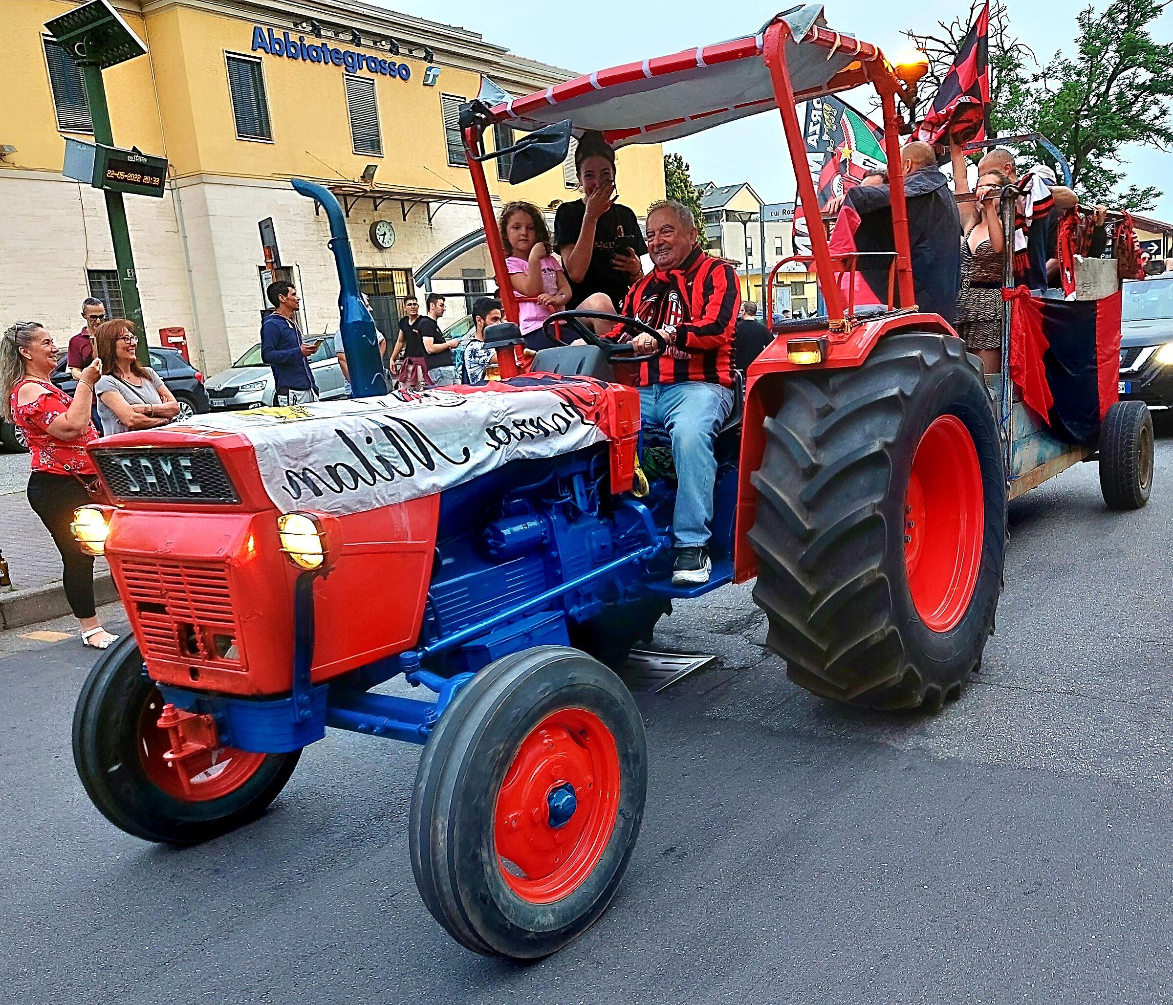 the president celebrates the Scudetto