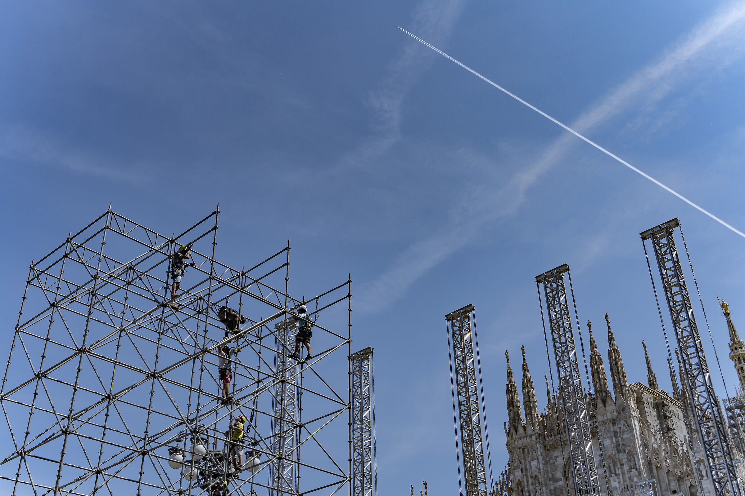 Allestimento per il "Concertone" - 1