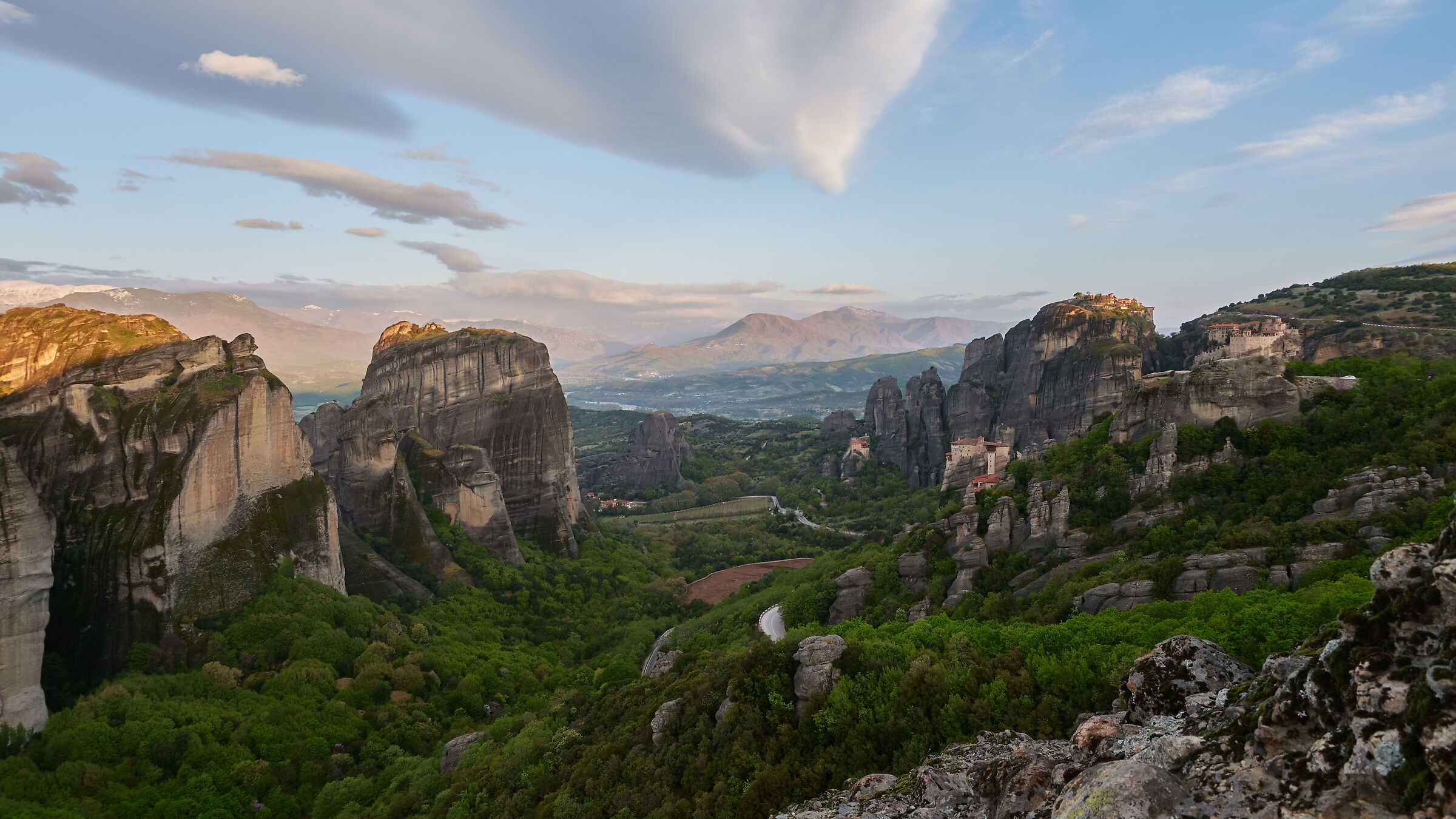 Meteora all'alba