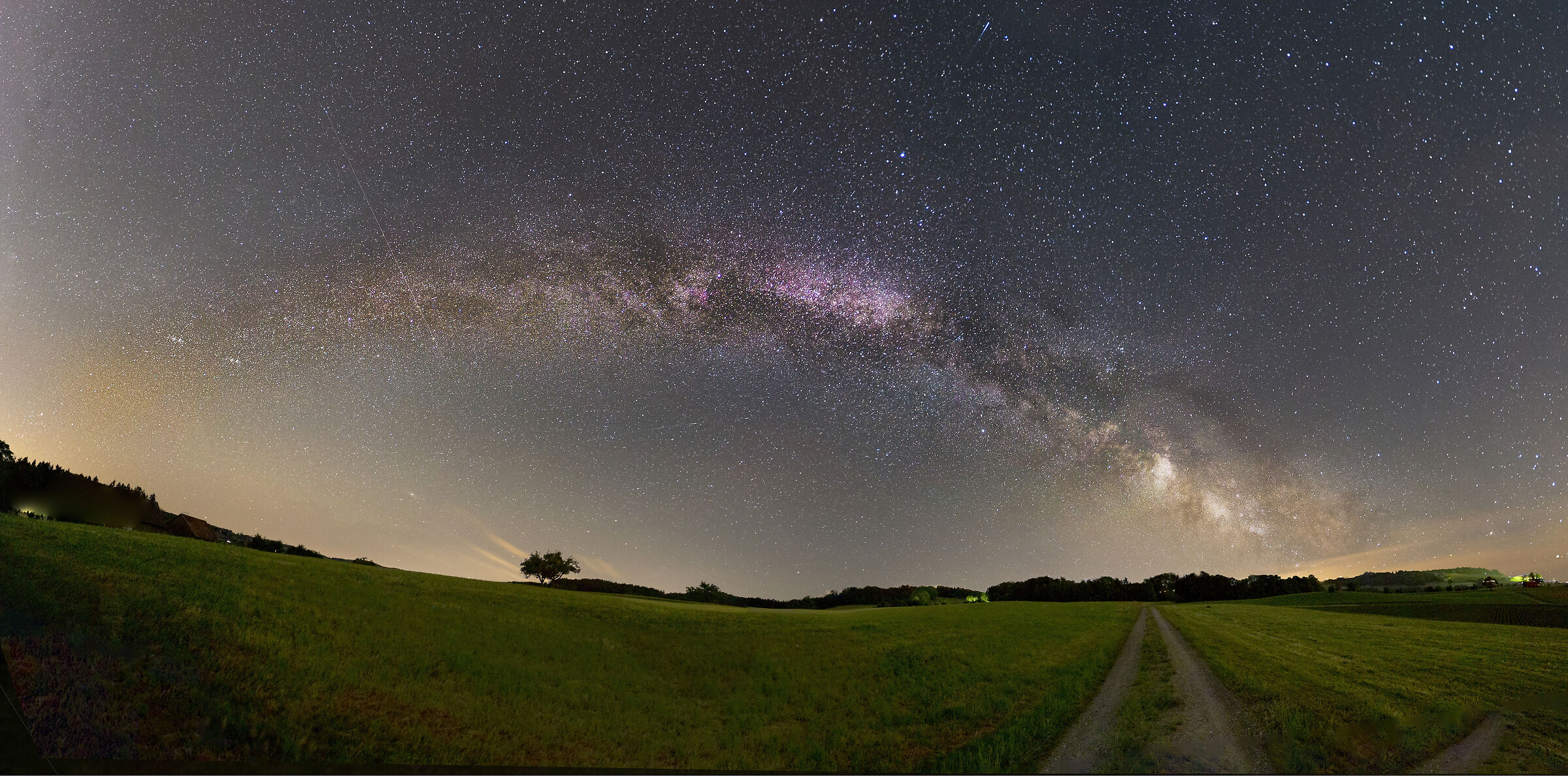The galactic arc from Switzerland