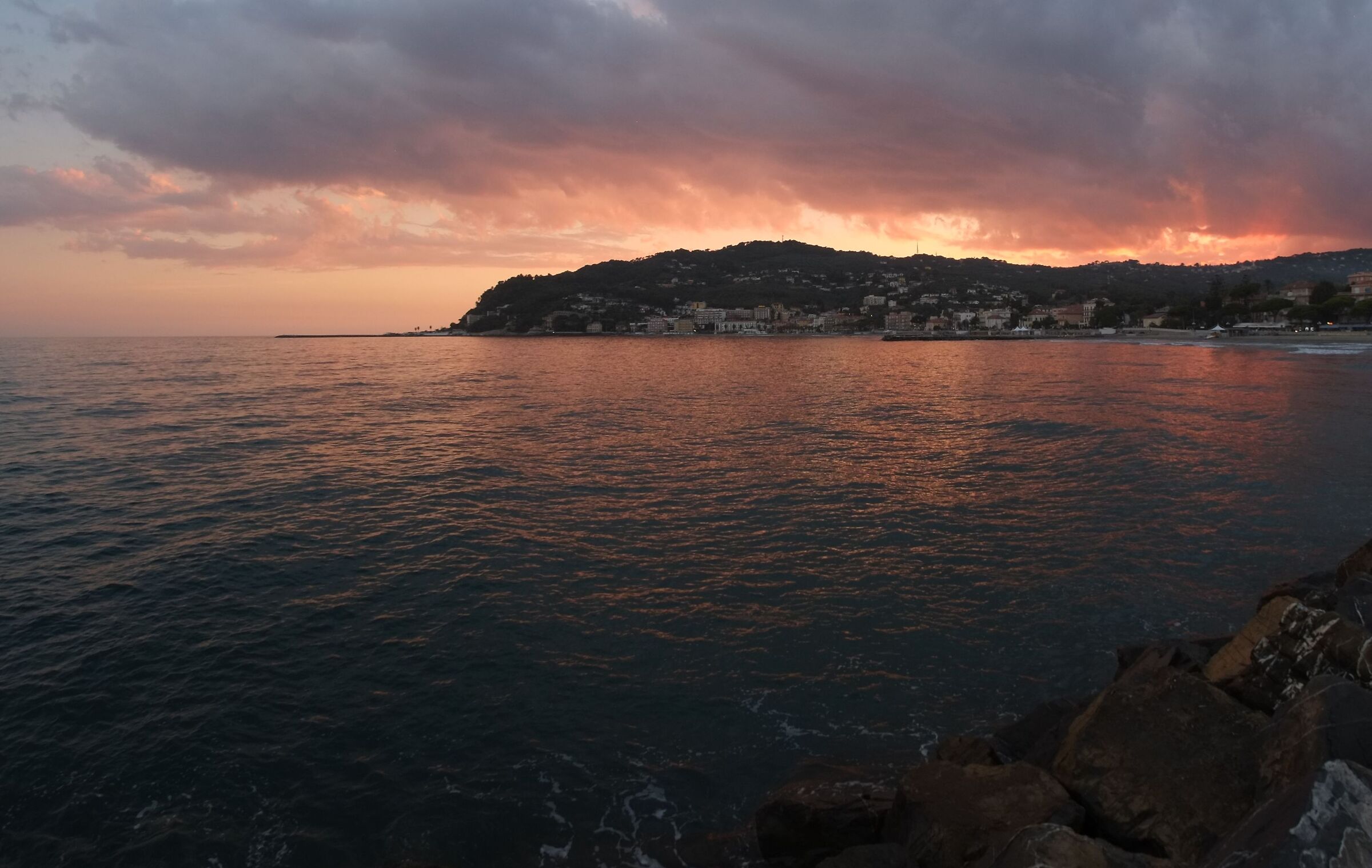 sunset at Capo Berta