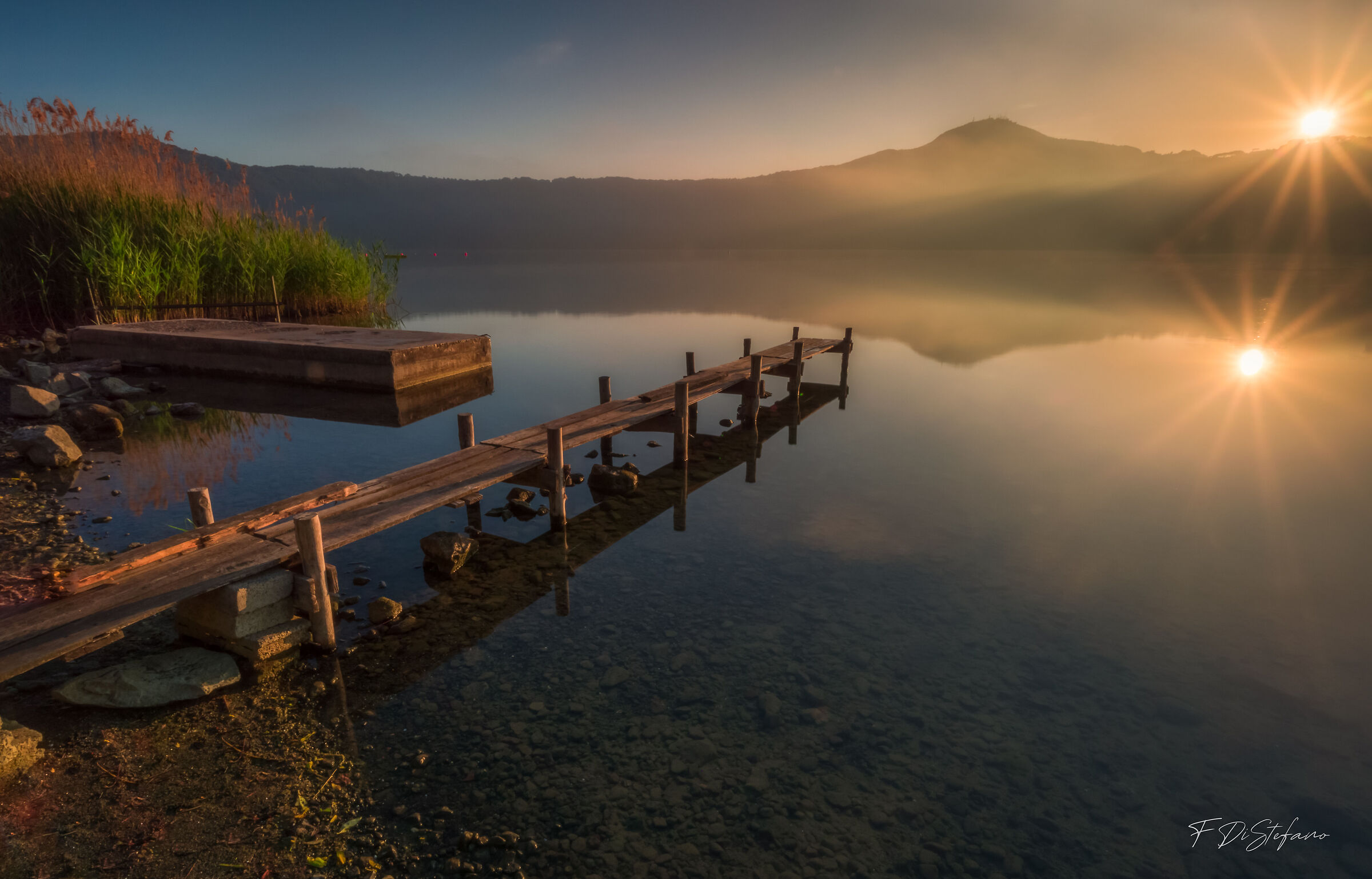 Luce diffusa all'alba