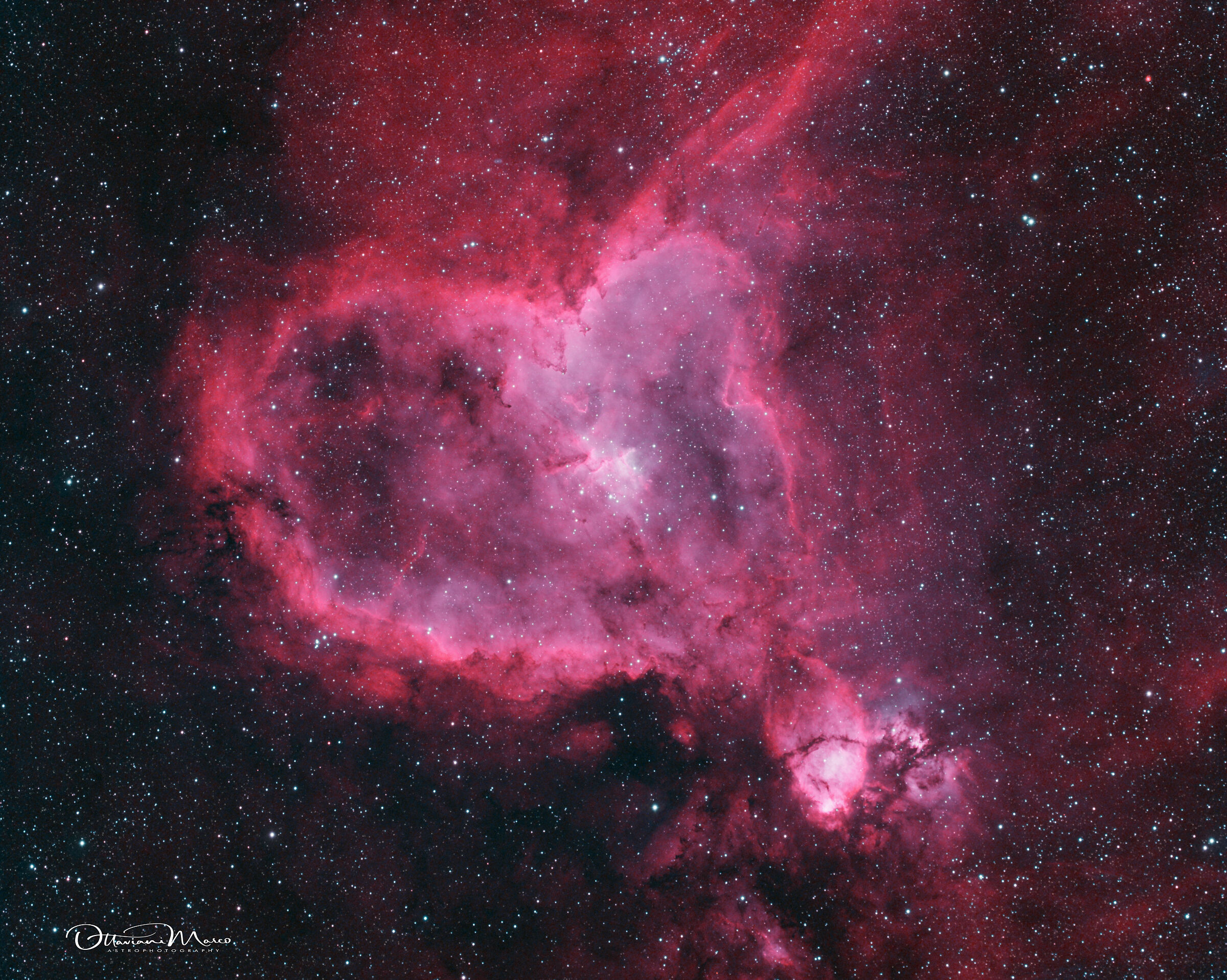 ic1805 nebulosa cuore