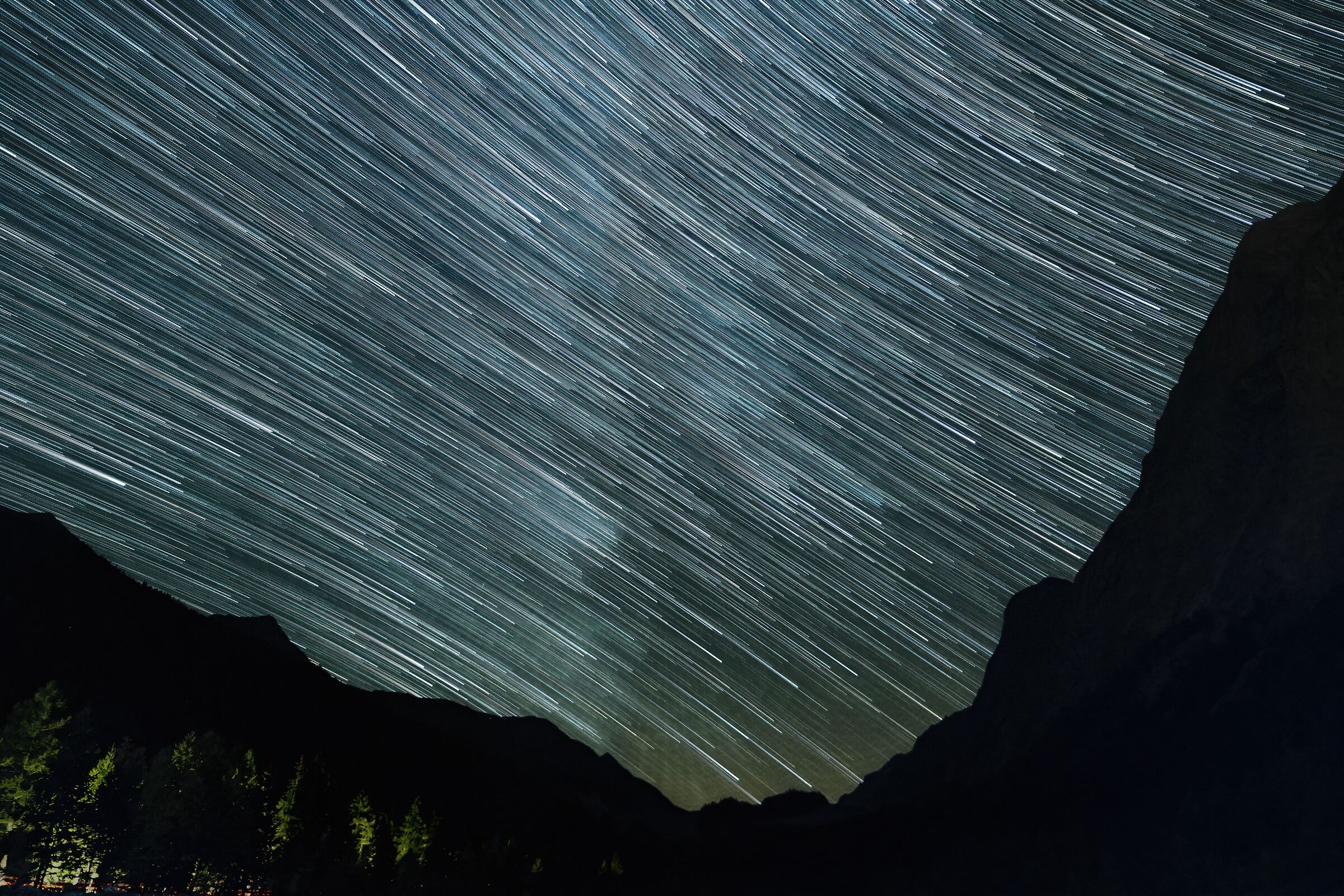 Startrail Val Veny