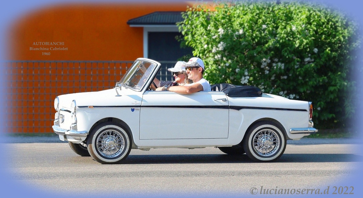 La Bianchina Cabriolet con le ruote a raggi Borrani