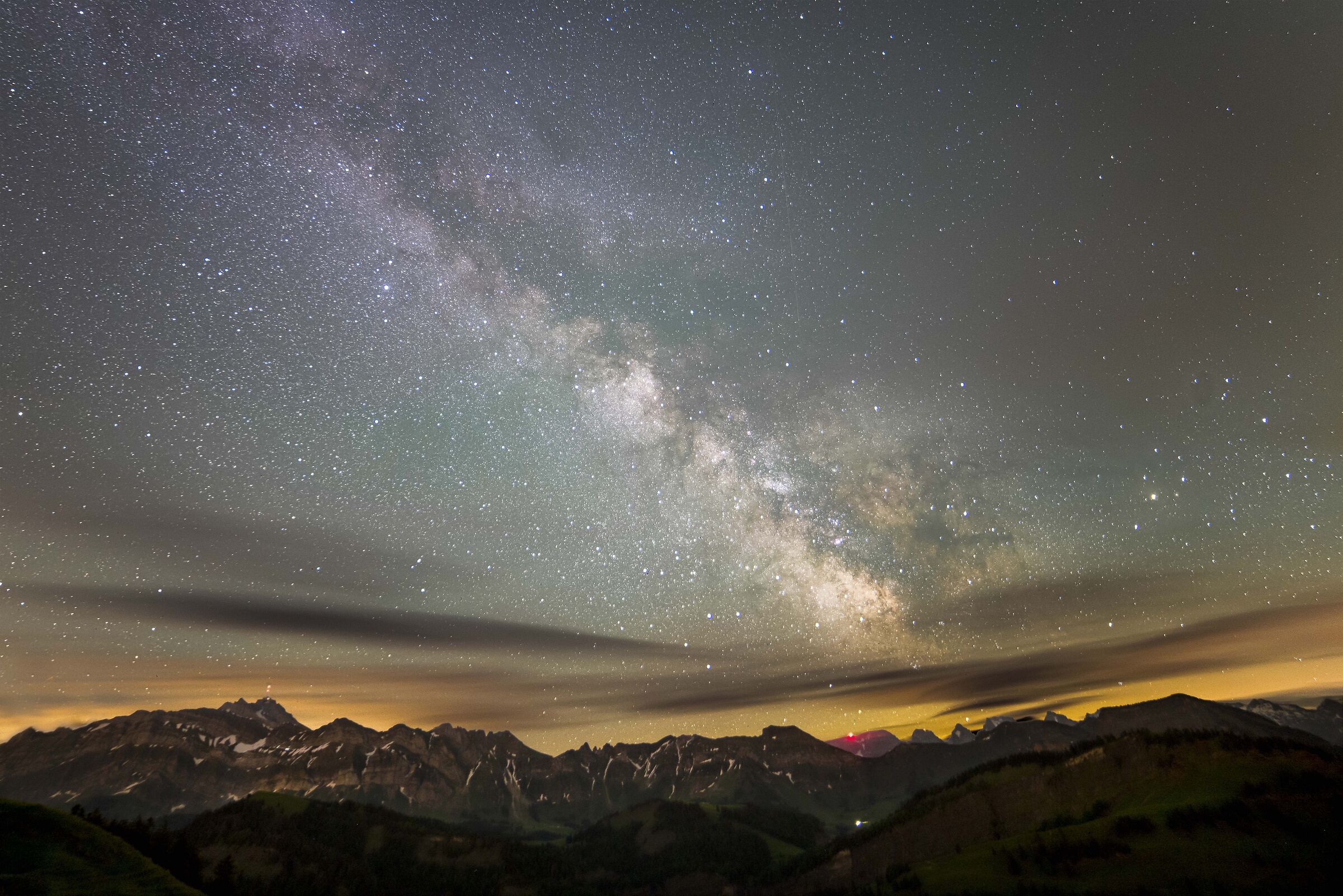 Mily way in canton St. Gallen