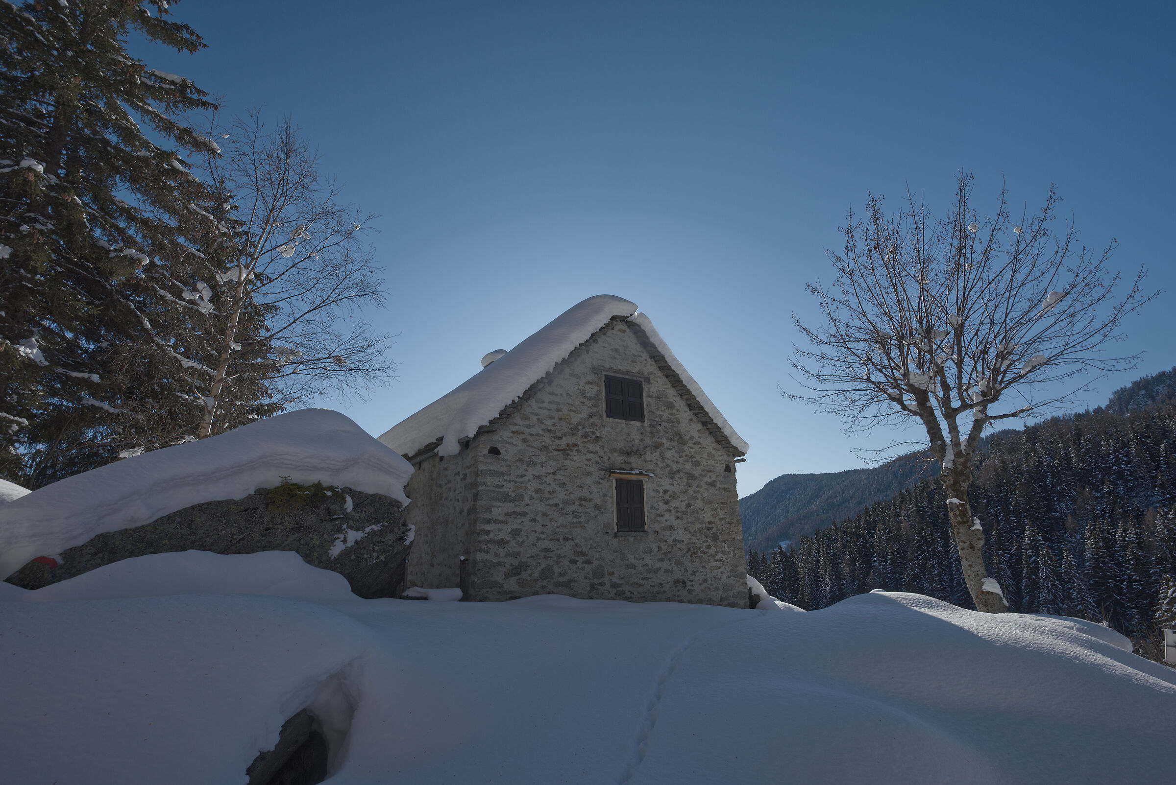 snowshoeing Foppiano di Crodo-Alpe Voma-Alpe Prepiana on