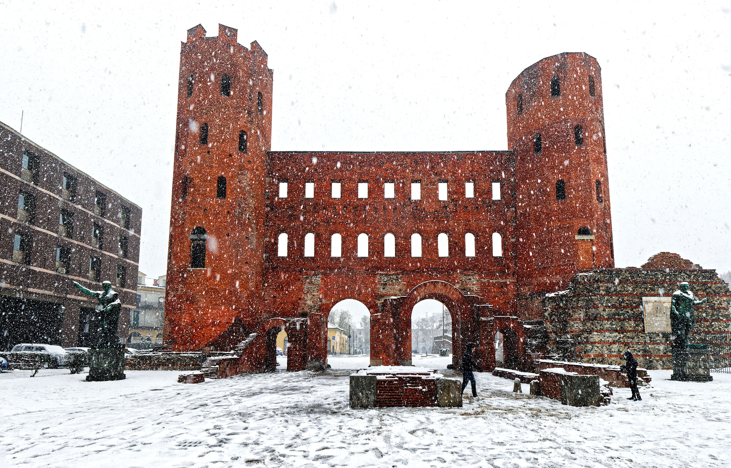 Snowfall in Turin 8 December 2021