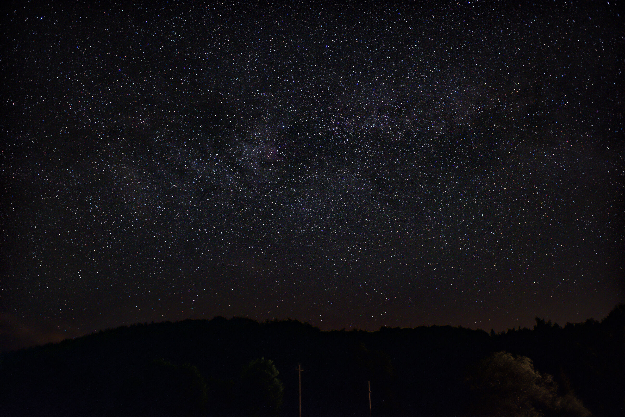 First attempt to capture the Milky Way