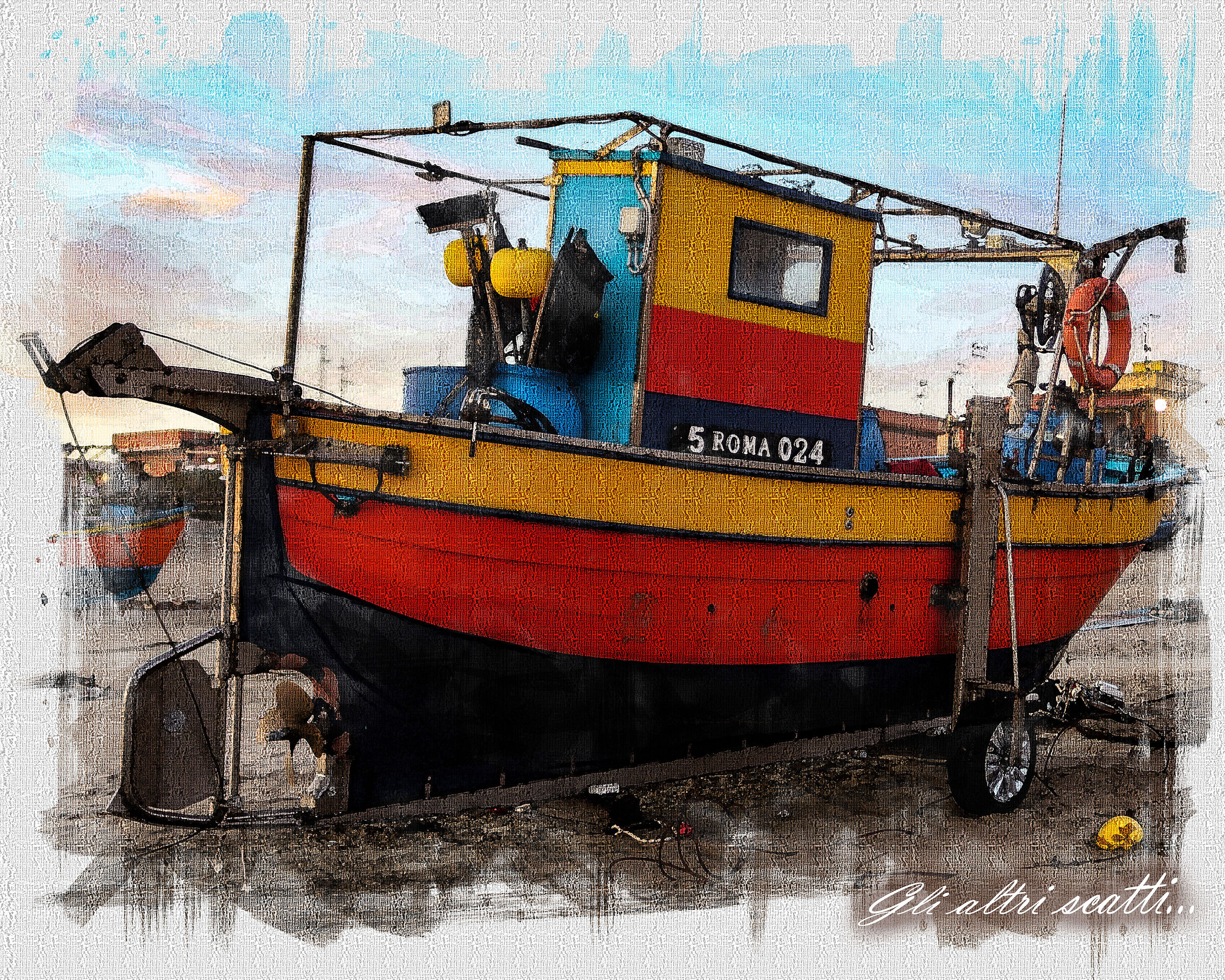 Pescherecci al tramonto