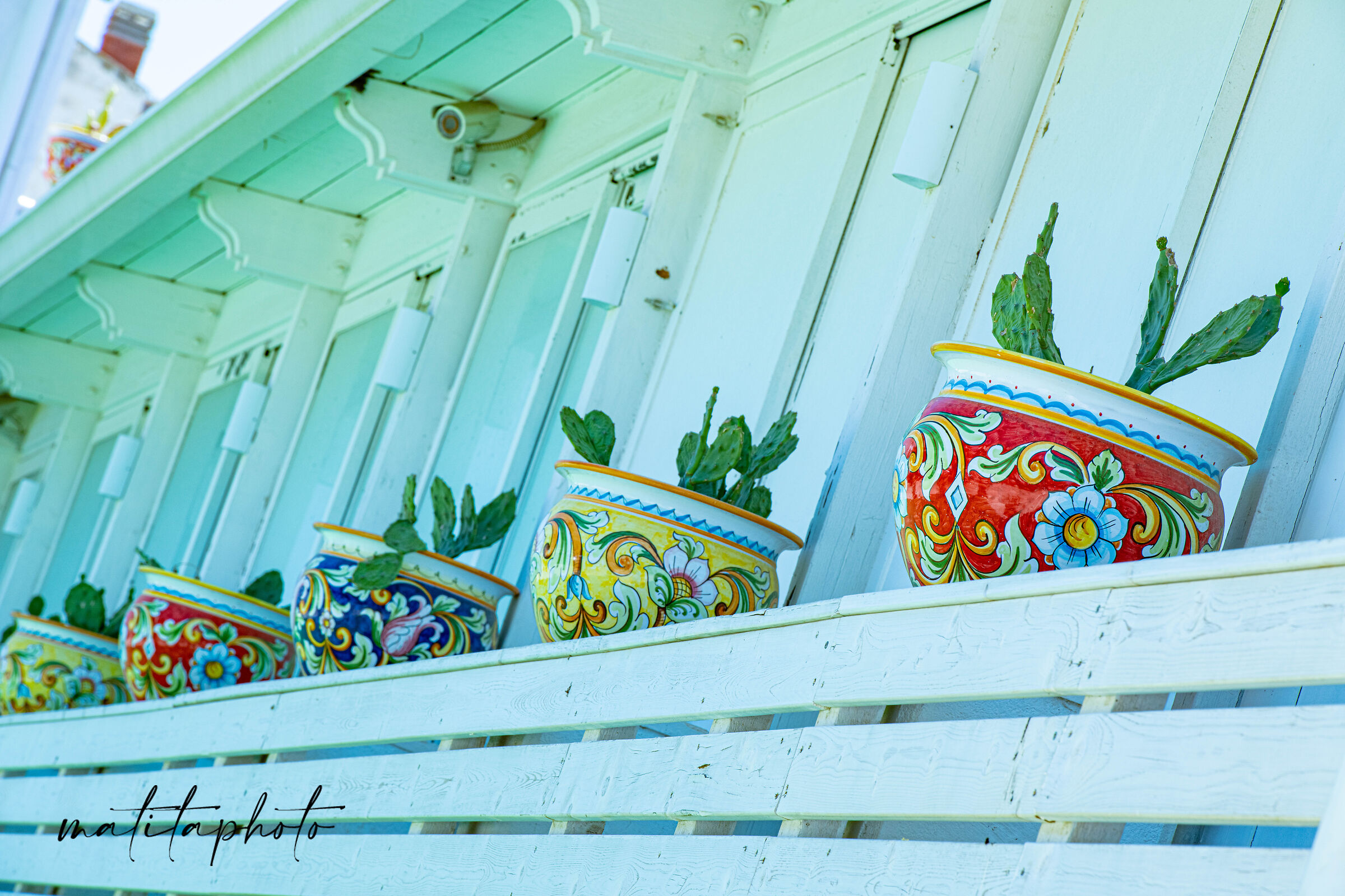 Hand-painted vases