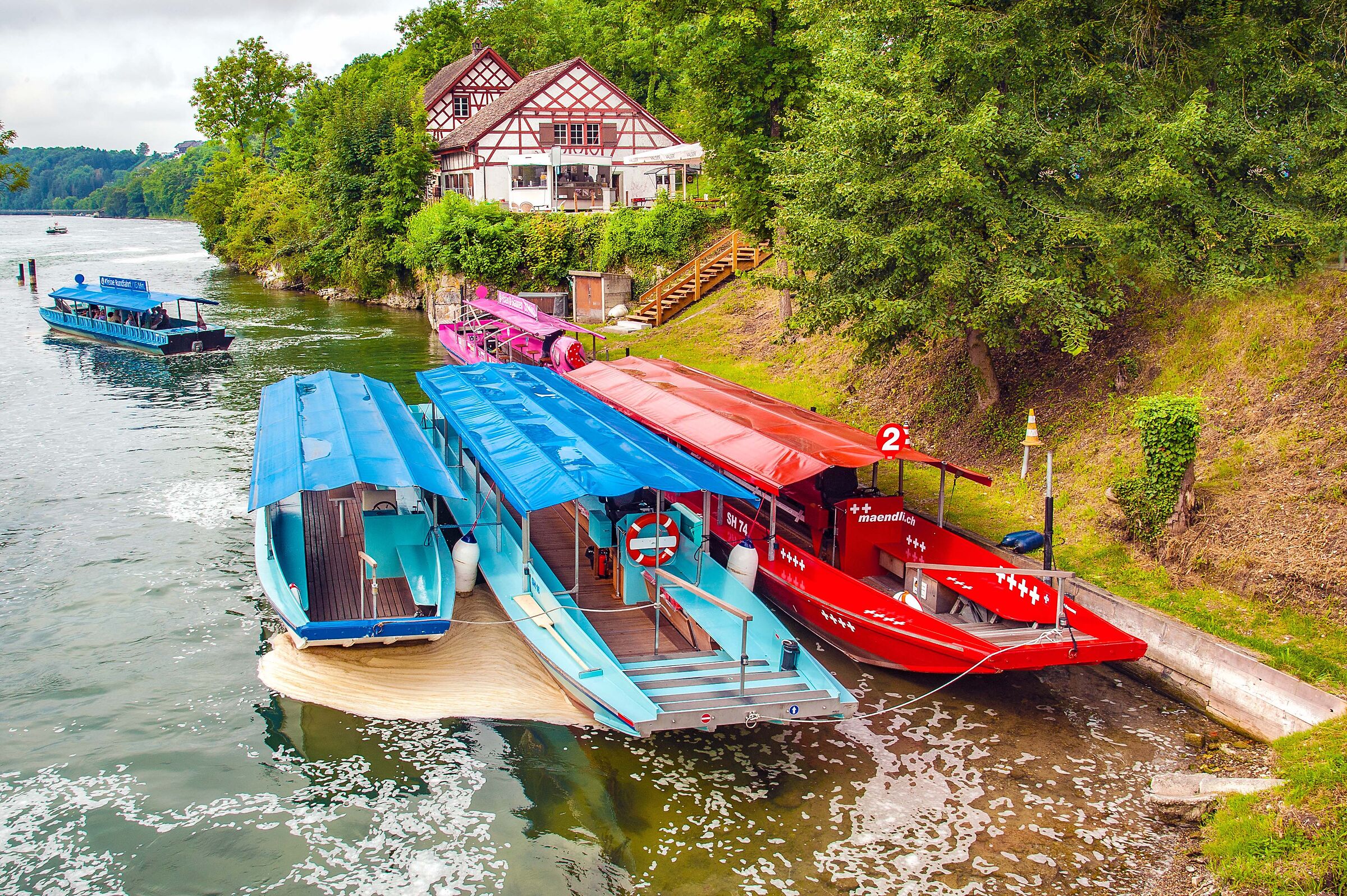 boats on the Rhine