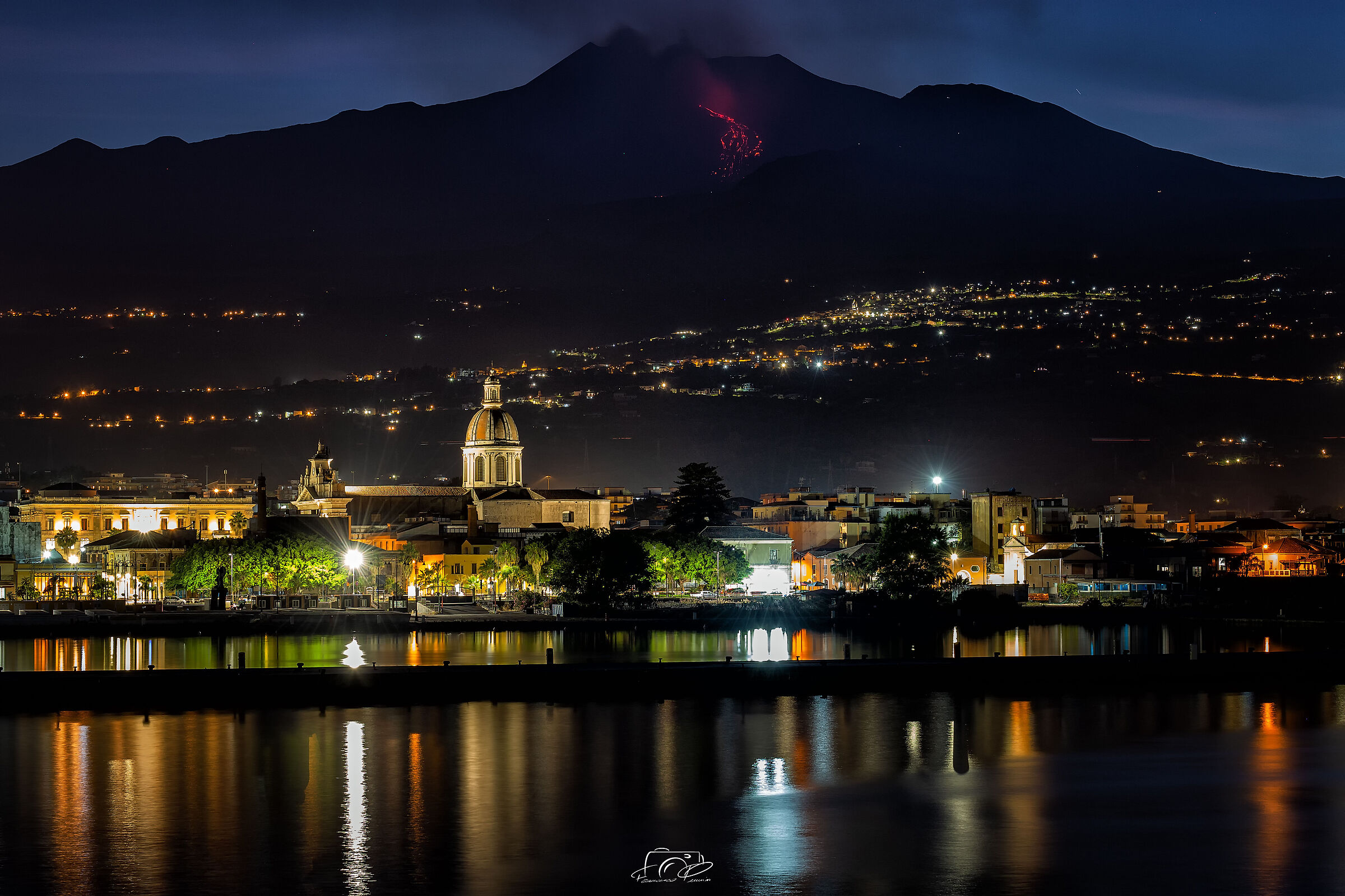 Eruption of Etna 31/05/2022 from Riposto