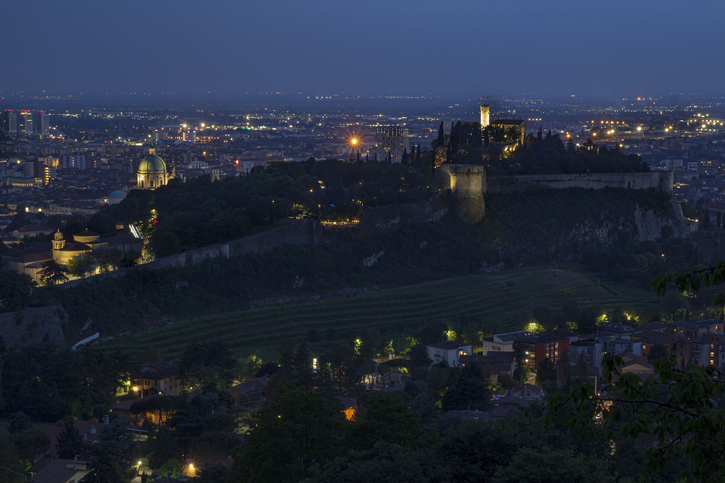 Brescia e il colle Cidneo