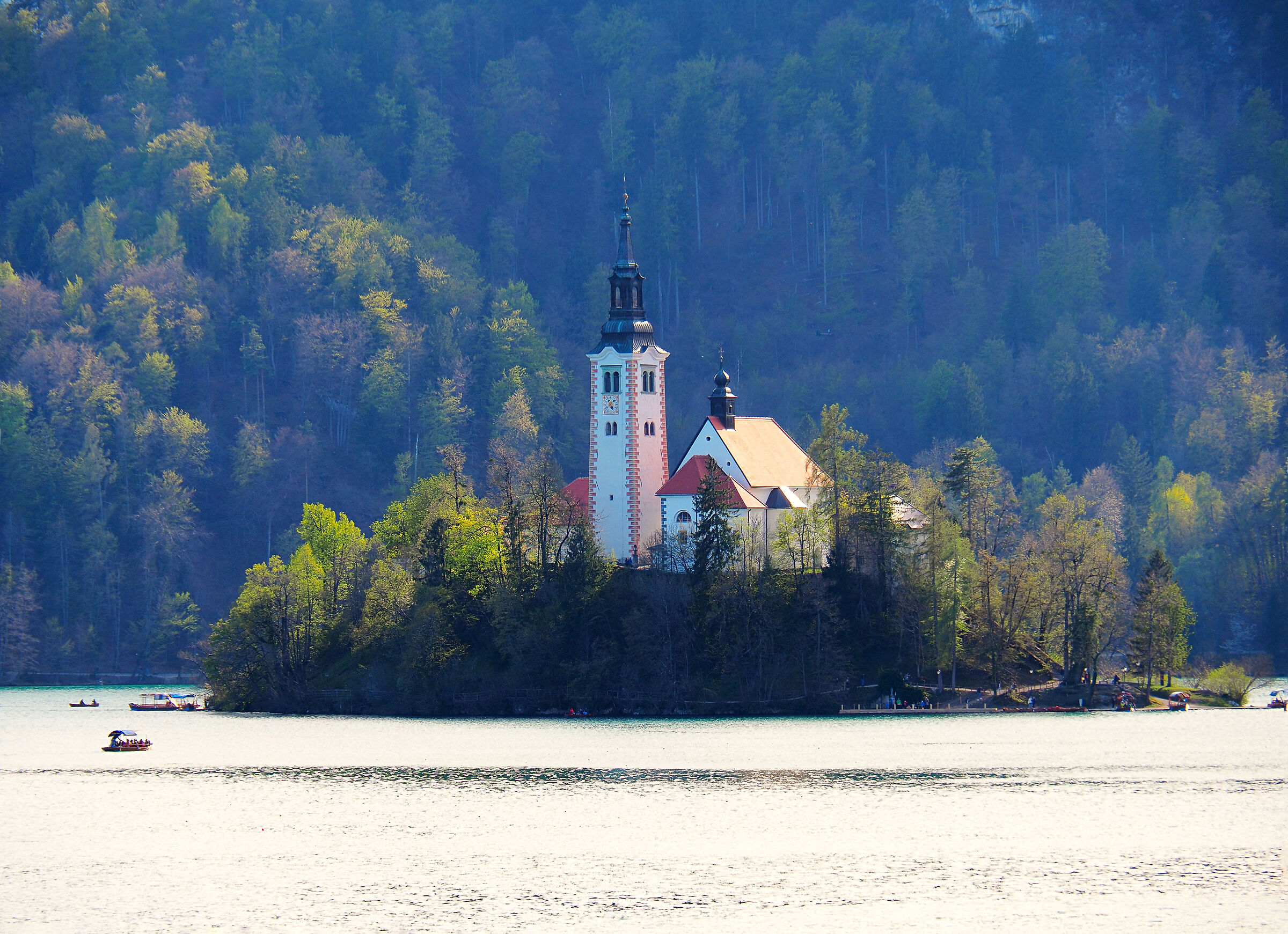 the islet of Lake Bled