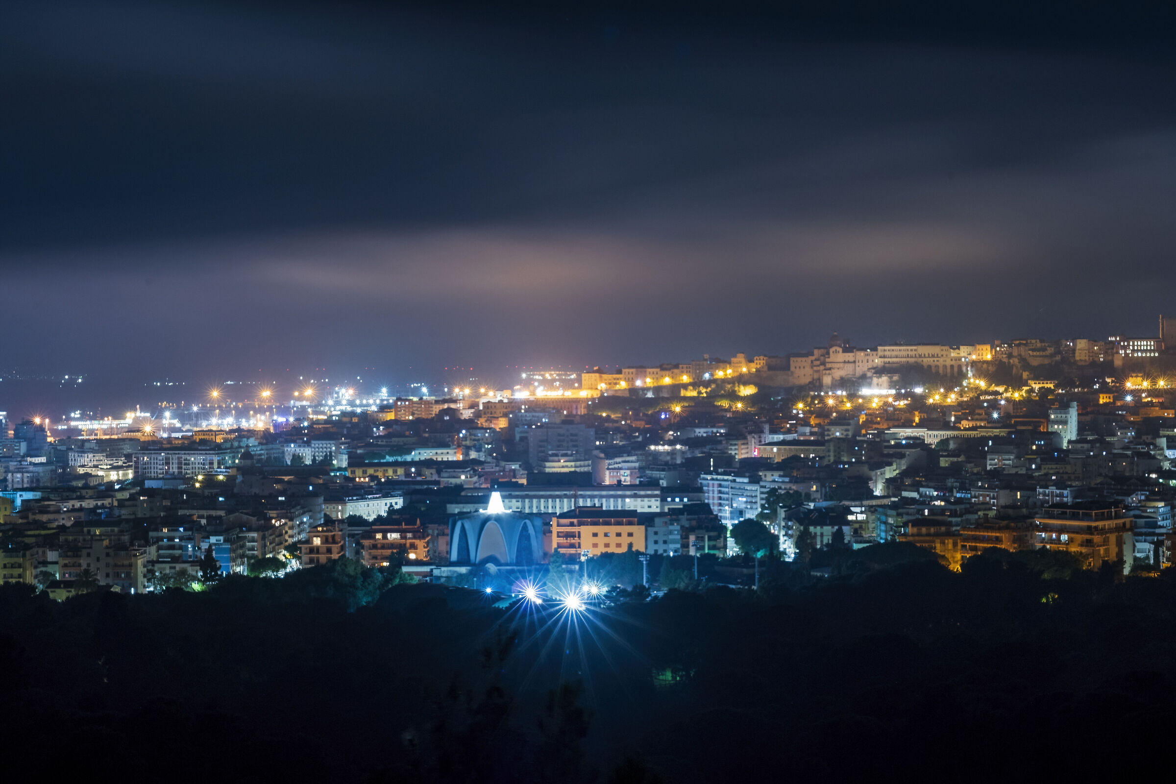 Cagliari at night