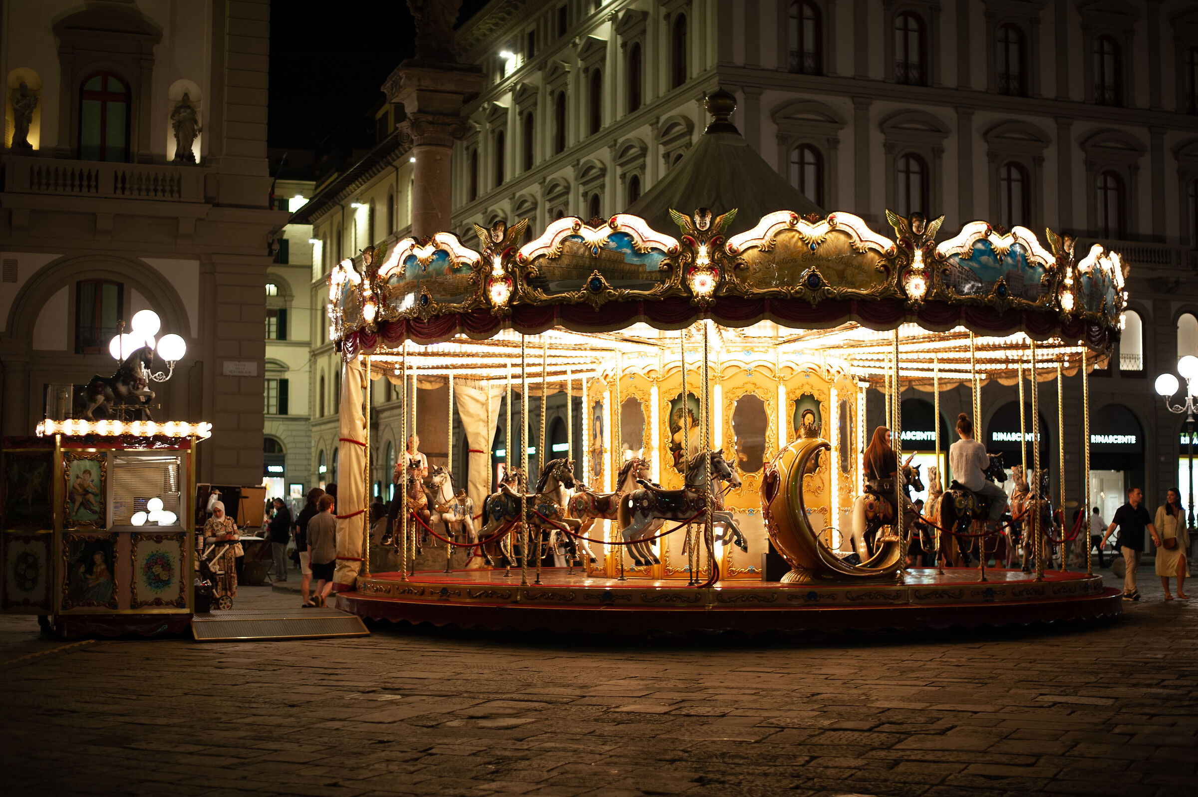 A ride on a carousel