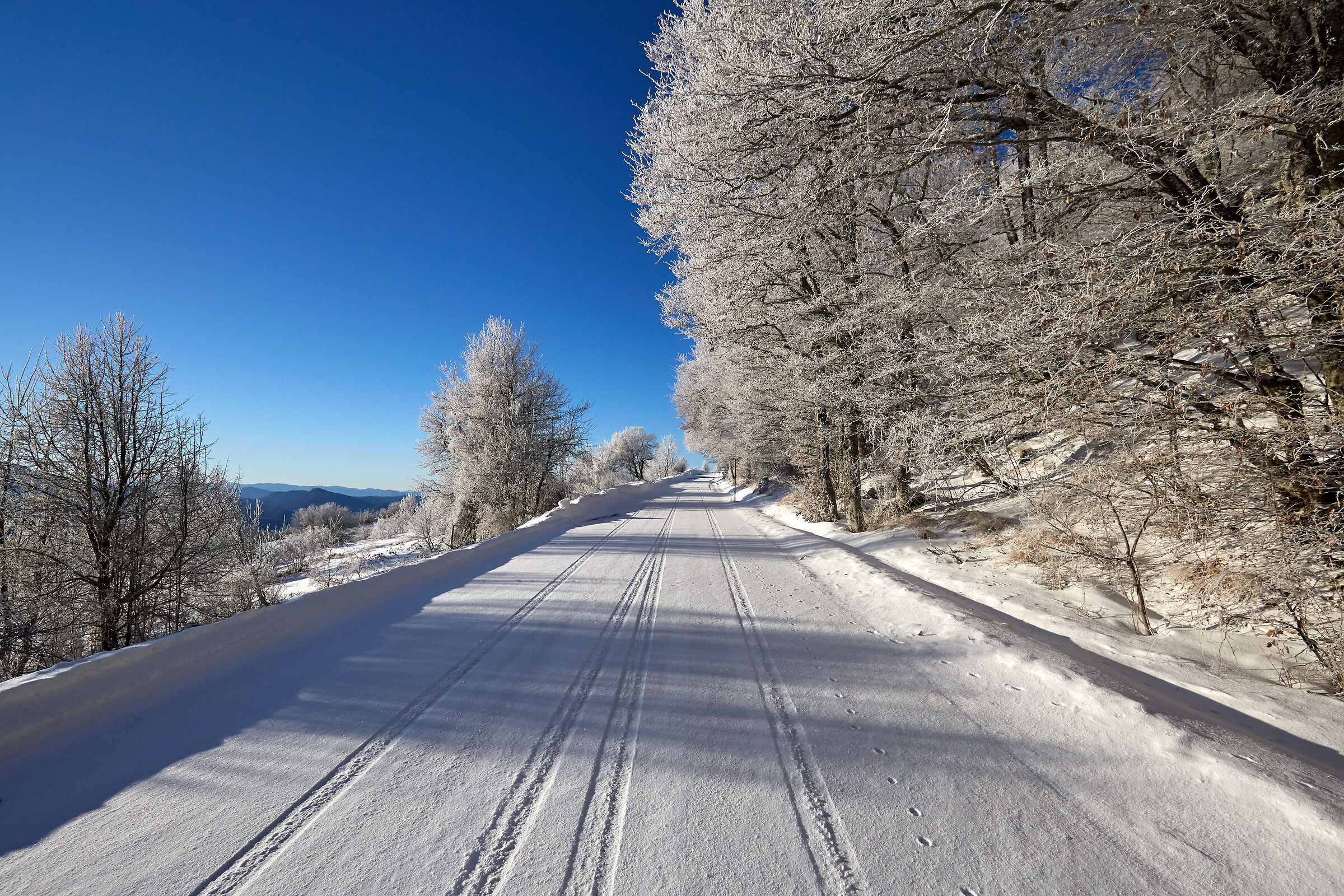Gamberale strada per il Monte Pizzalto