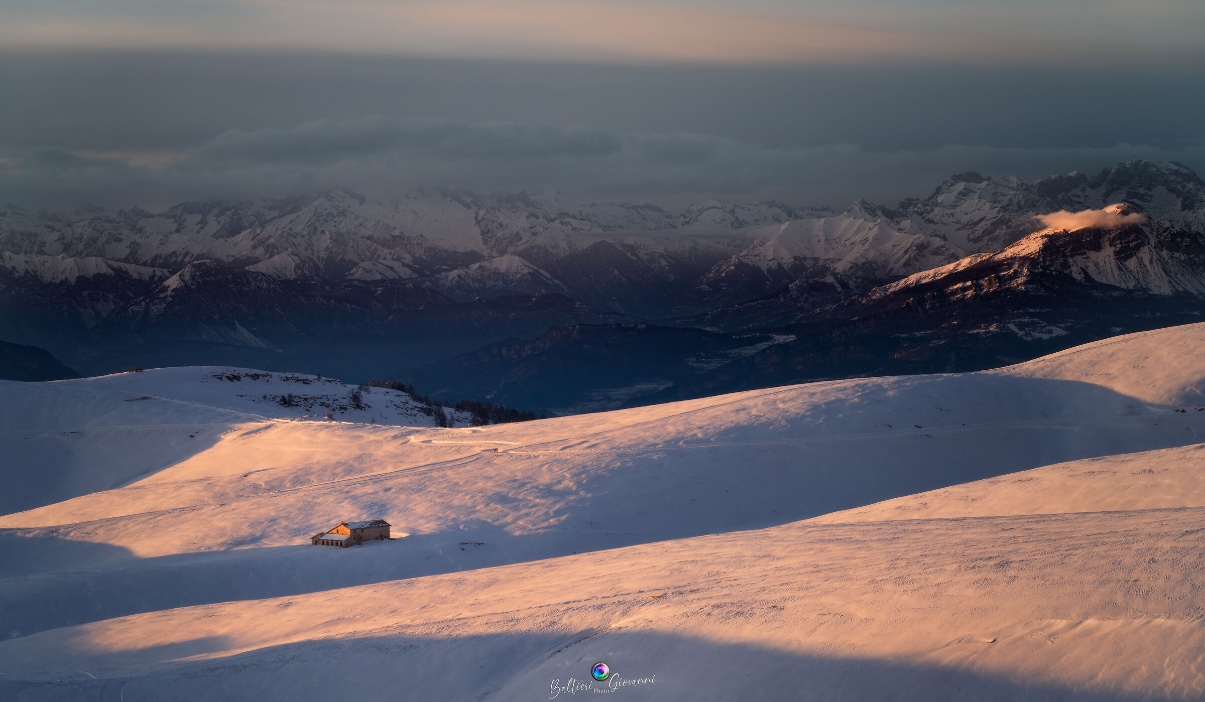 Podestaria at sunset