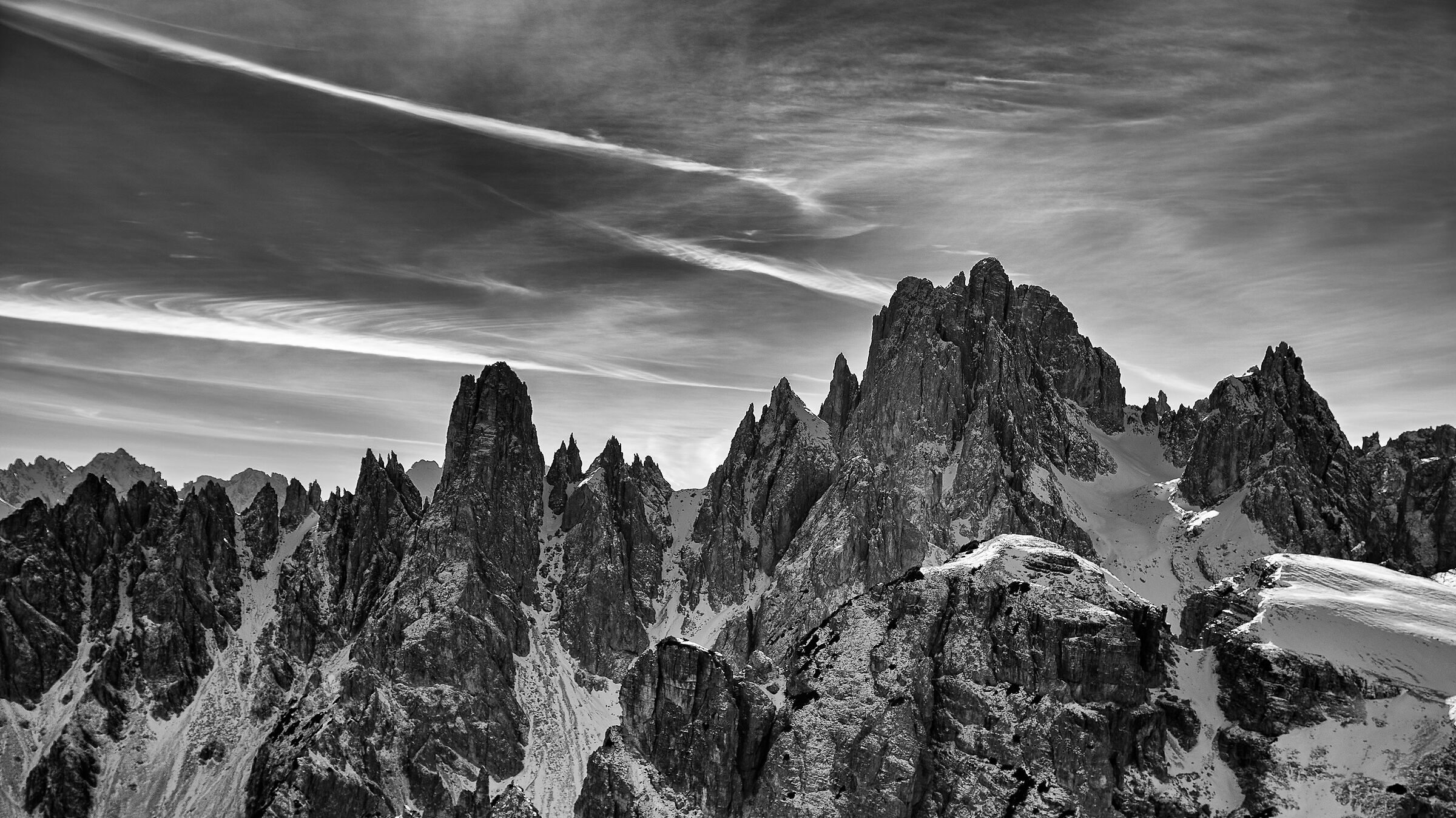 The cadini from Auronzo refuge