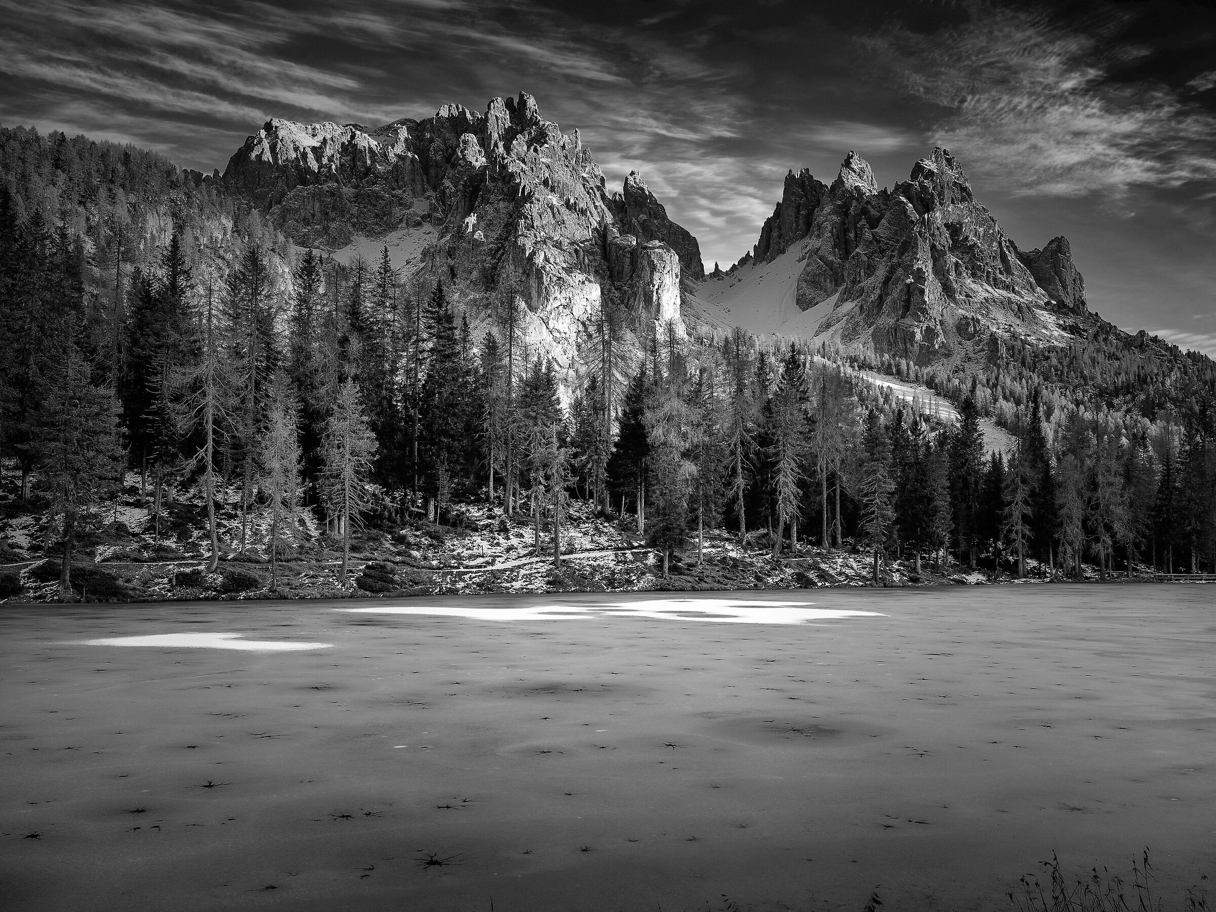 The Cadini from Lake Antorno