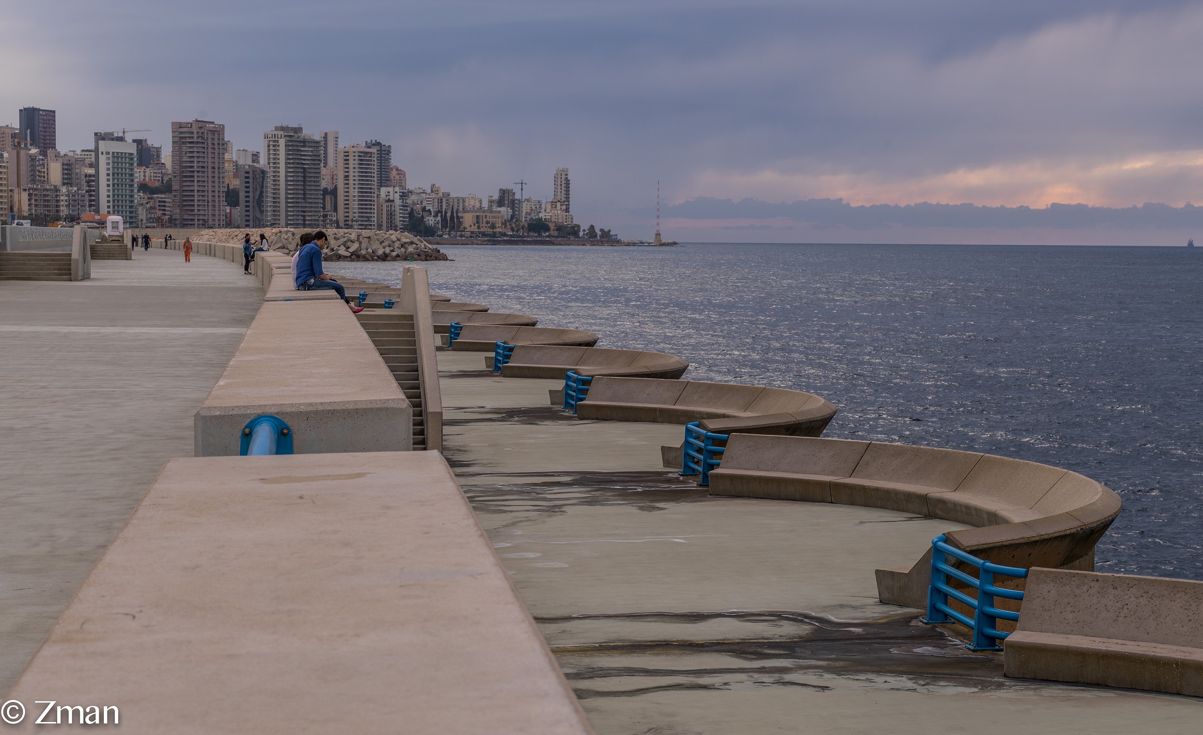 Beirut Breakwater in Solidere Area