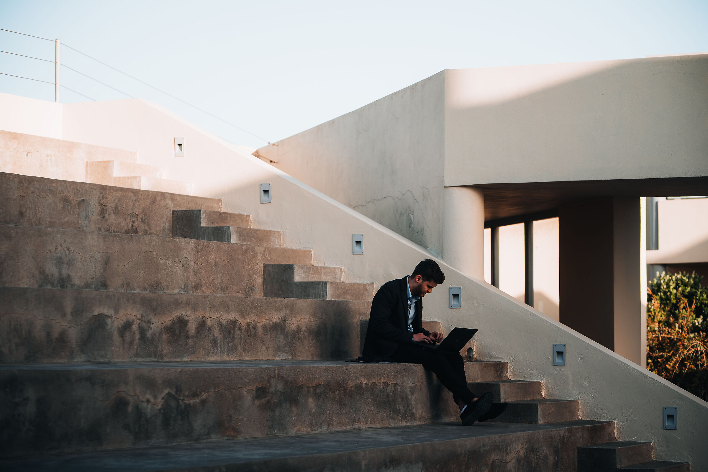 Last minute presentation in Santorini