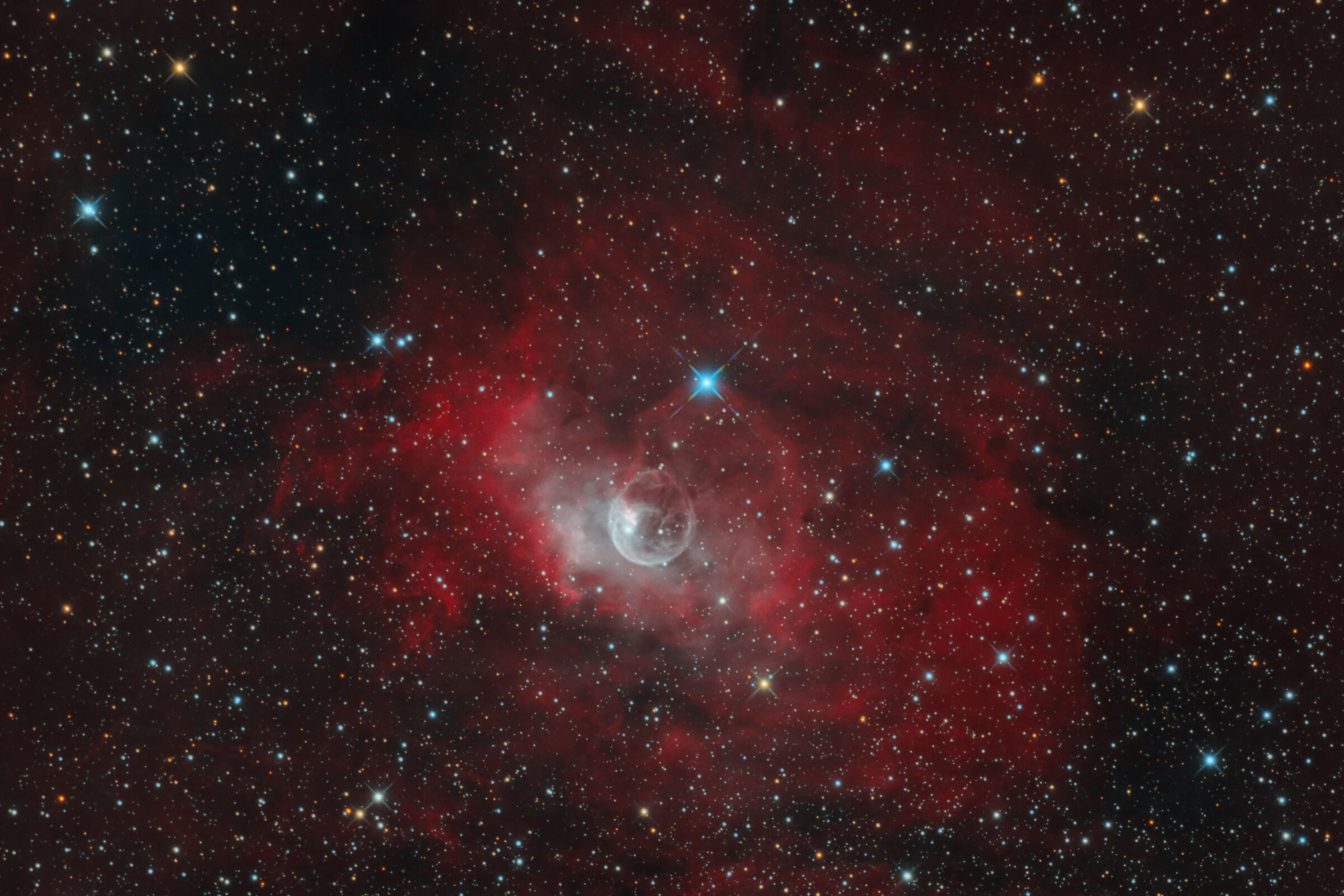 Nebulosa Bolla (ngc7635) hoorgb