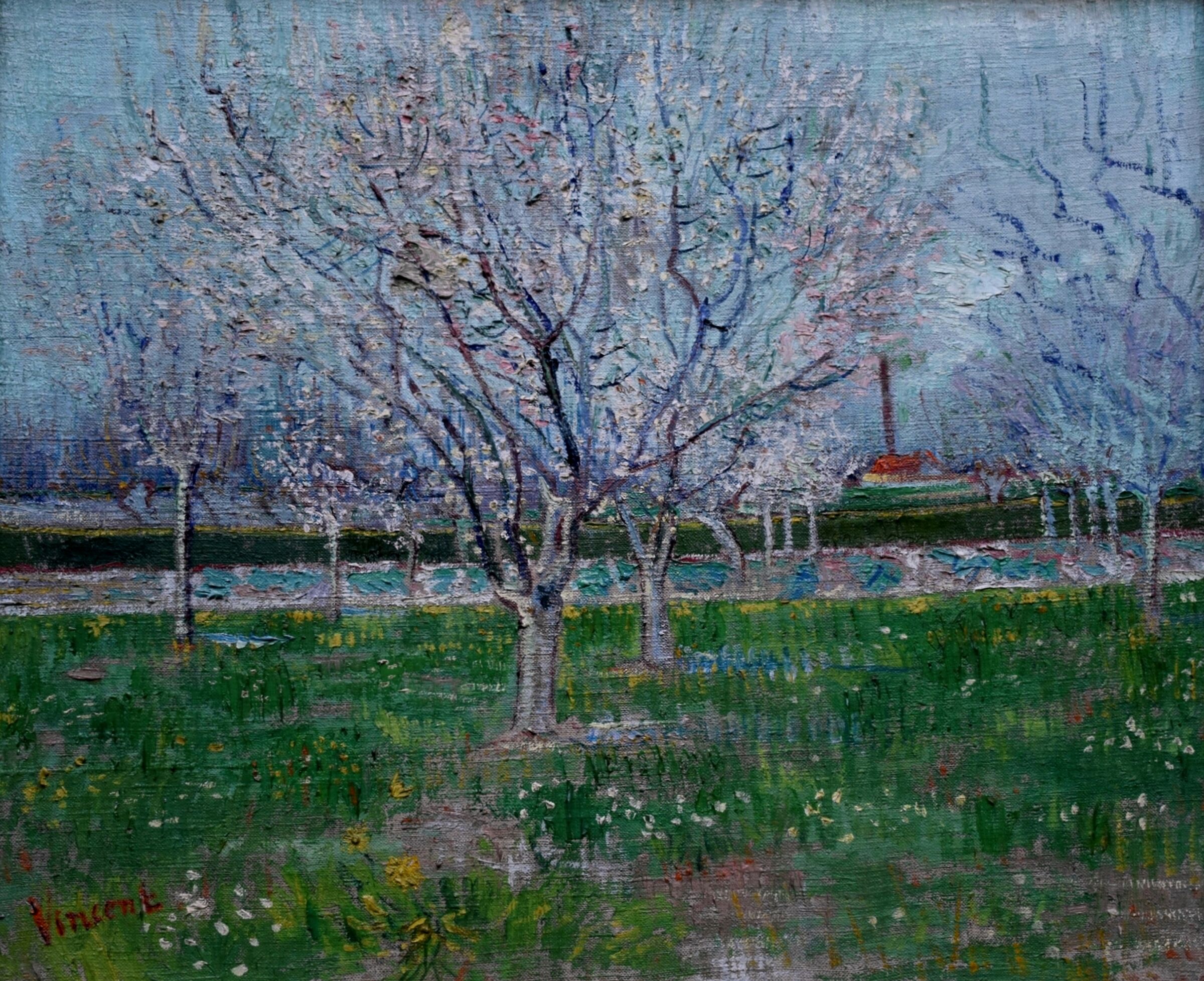 Vincent Van Gogh "Orchard in bloom"