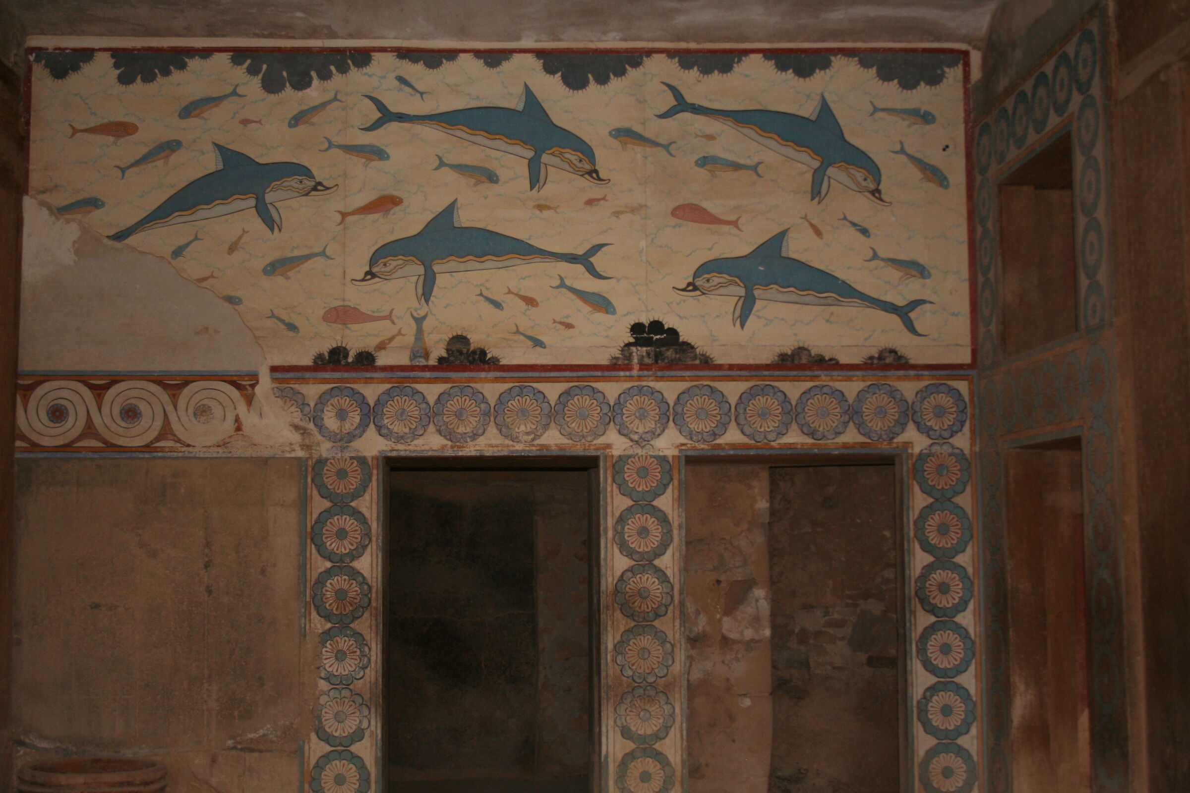 Frescoes of the palace of Knossos