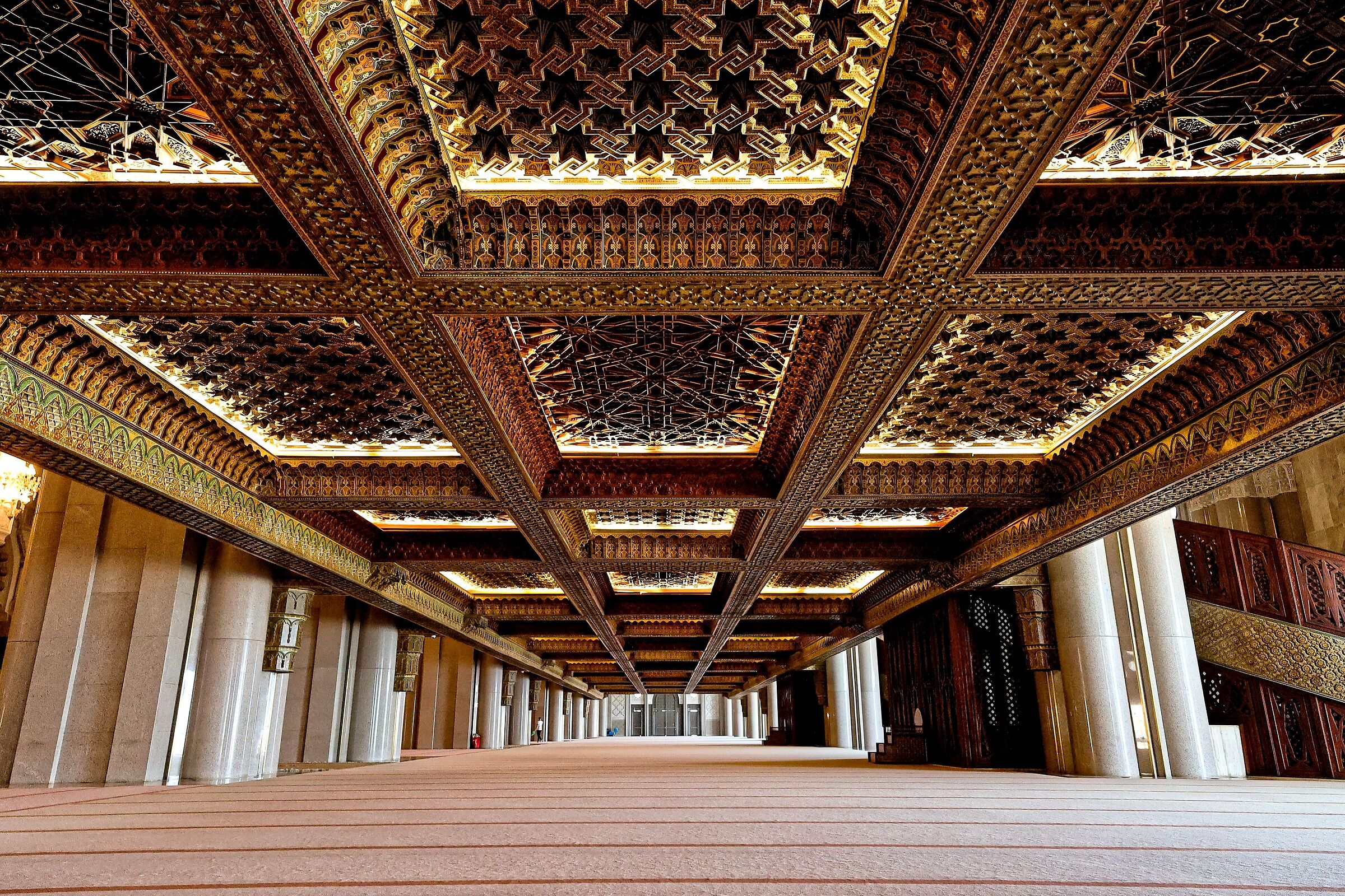 La moschea di Hassan II di Casablanca, sala laterale