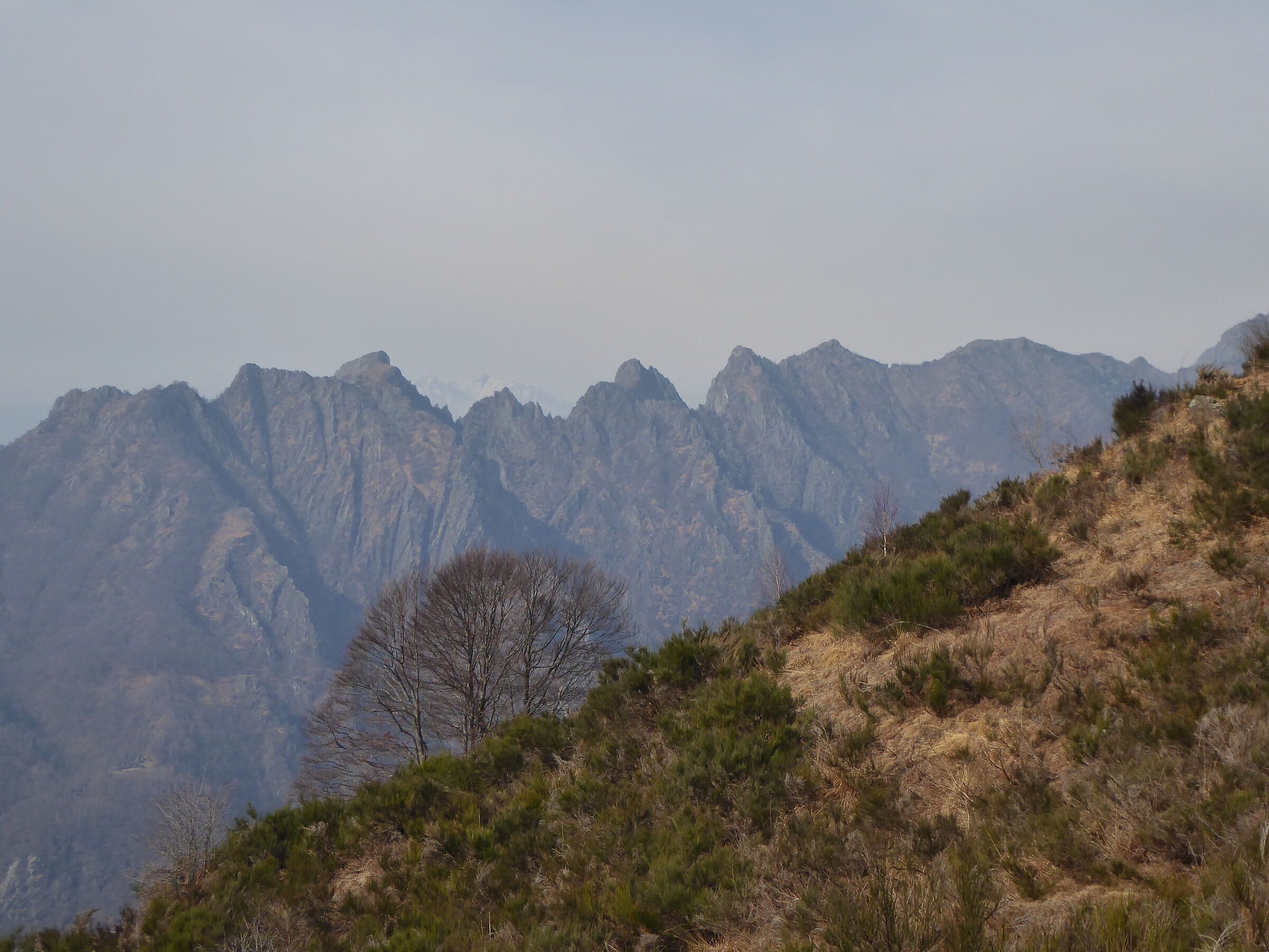 Mountain range in the Valgrande Park