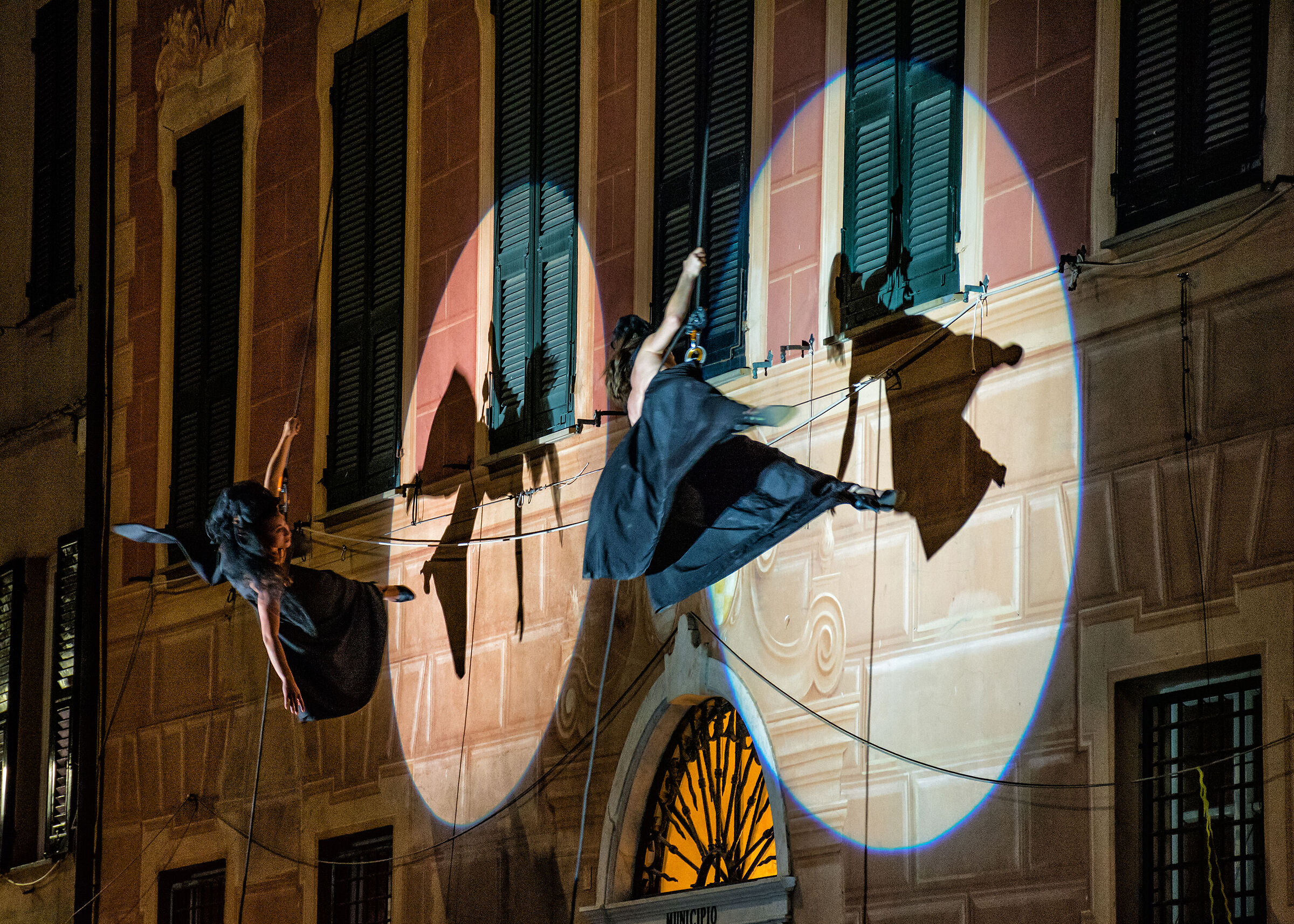 Dancing on the walls